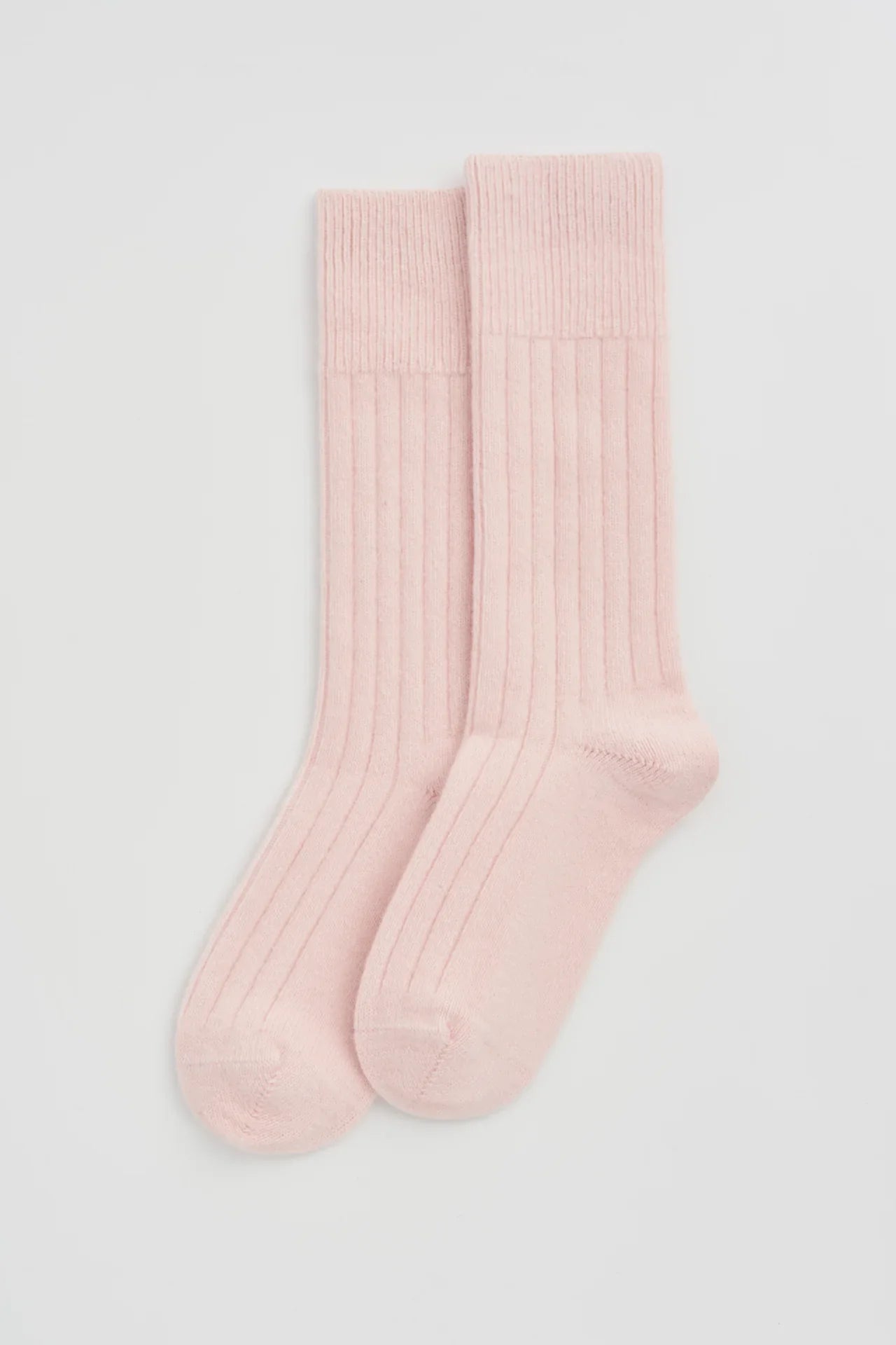 Le Bon Shoppe pink ribbed cotton socks premium minimalist style