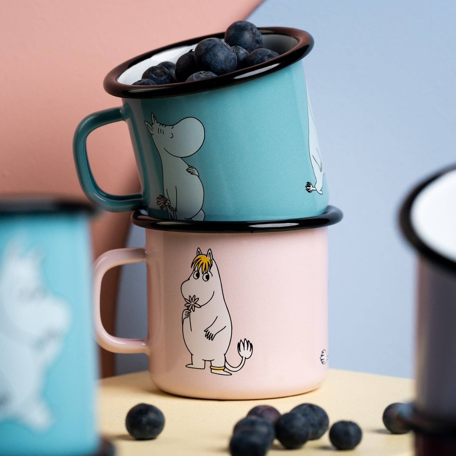 MOOMIN | Enamel Mug | Snorkmaiden  - Light Pink  | 0.25L