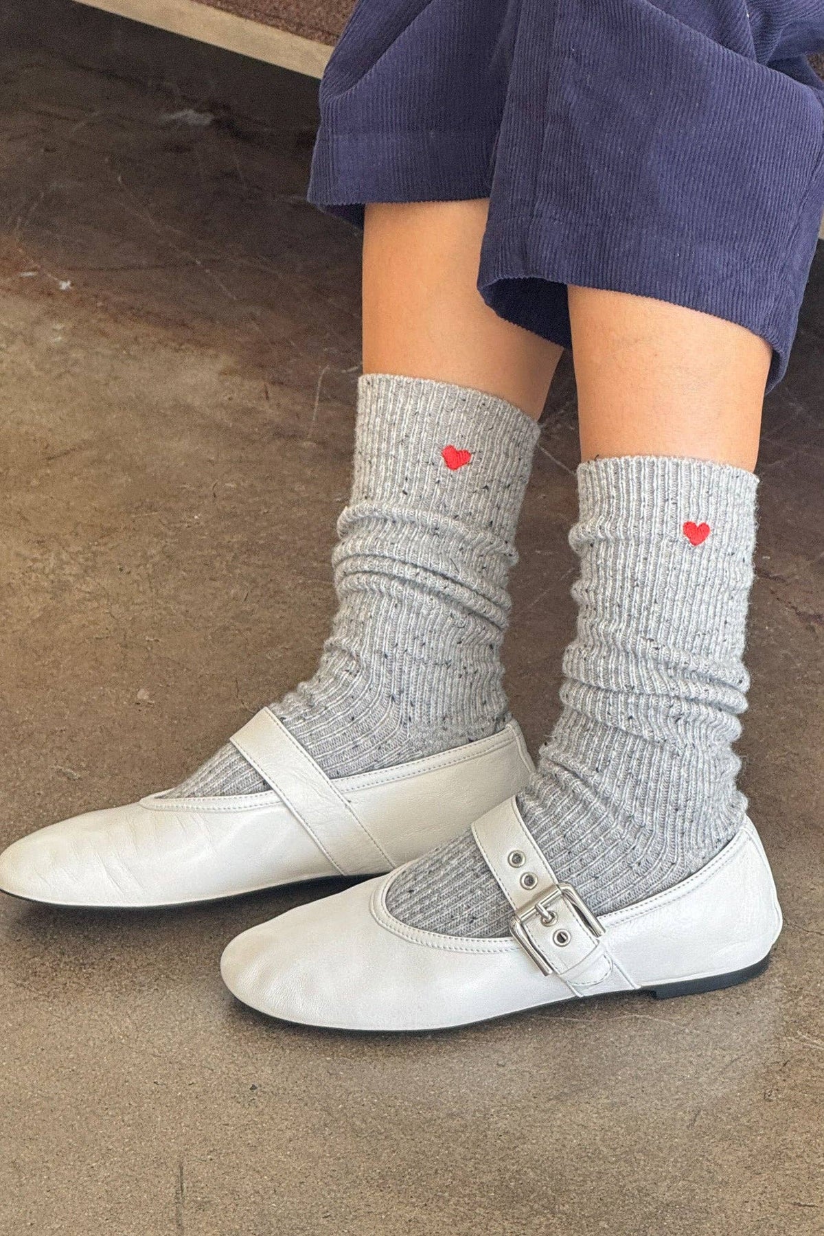 Le Bon Shoppe Embroidered Snow Socks