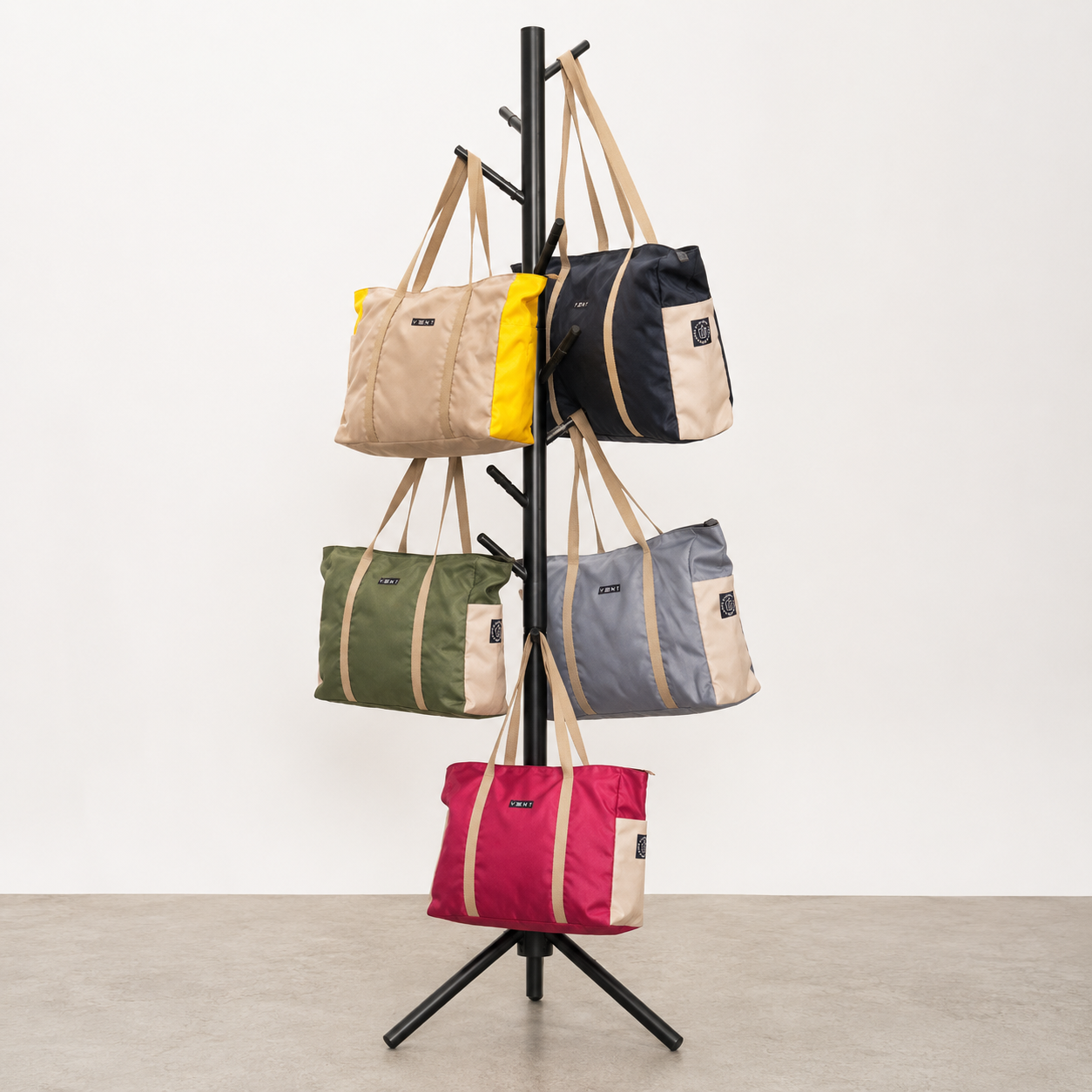 Large Zipped Shopper Bag - Recycled Ocean Plastic - Green