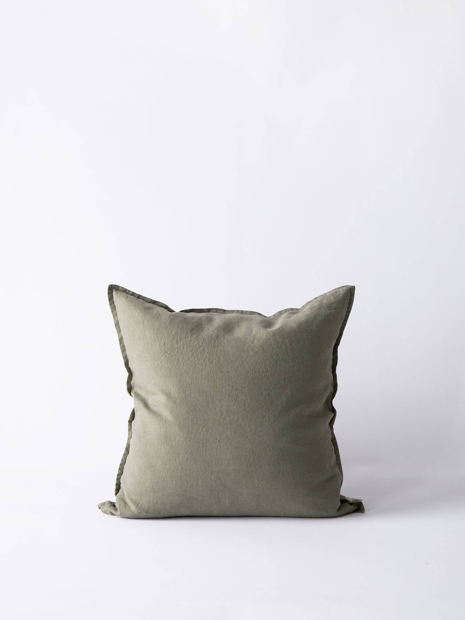 Cushion Cover linen 50x50cm: Hazelnut Stripe