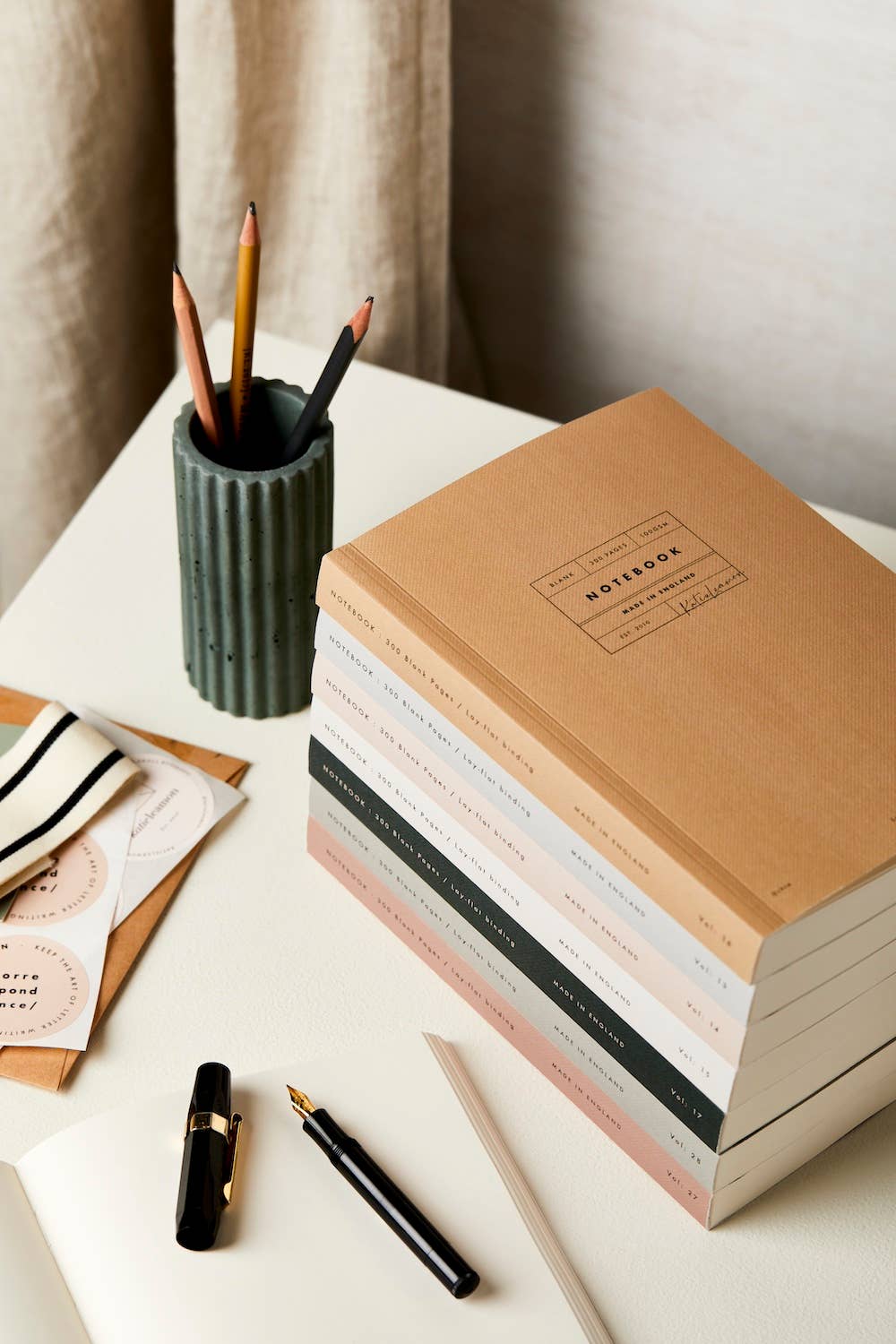 Vol 13: Cloudy Grey 300 Page Blank Lay Flat Notebook