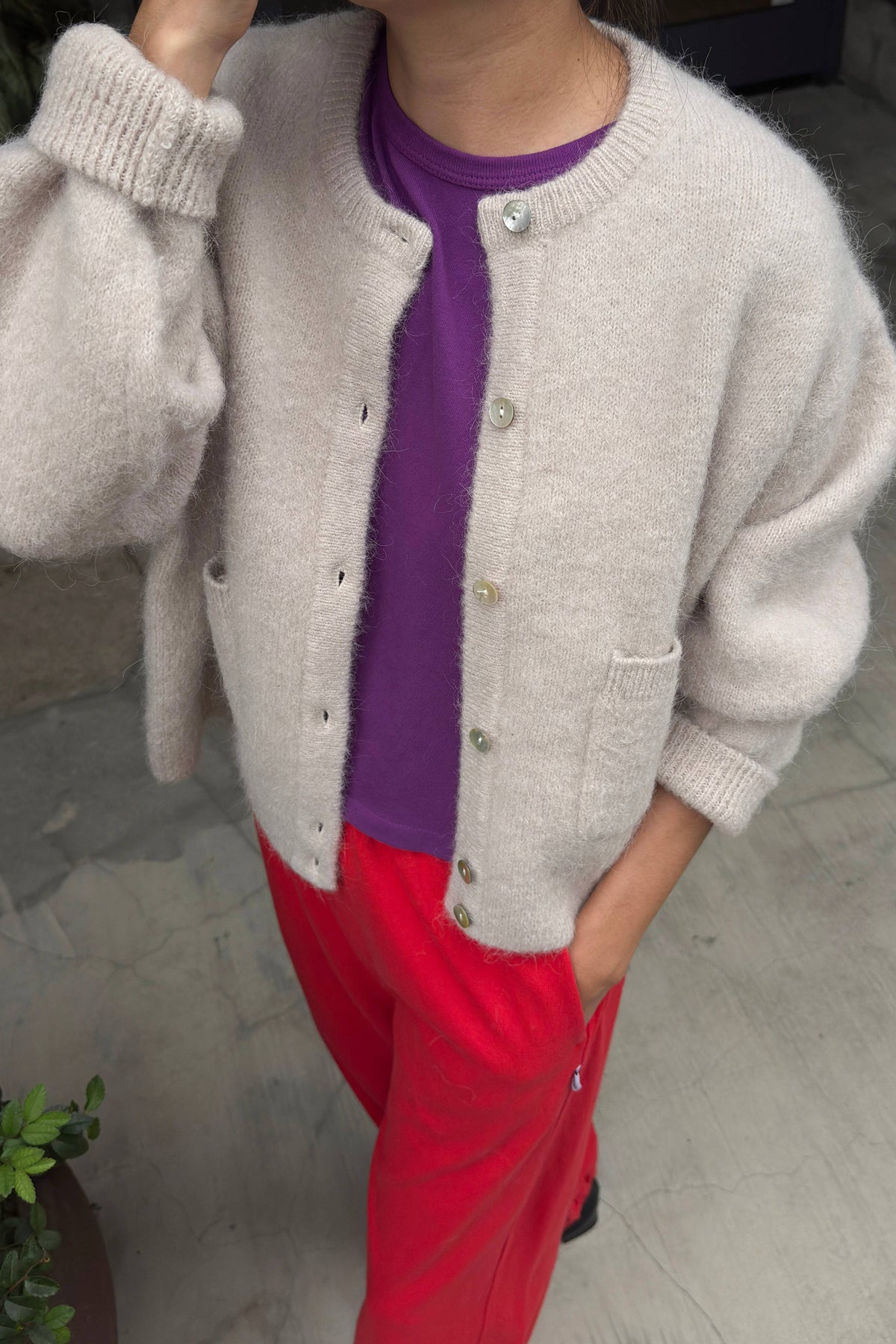 Le Bon Shoppe Amélie Alpaca Cardigan