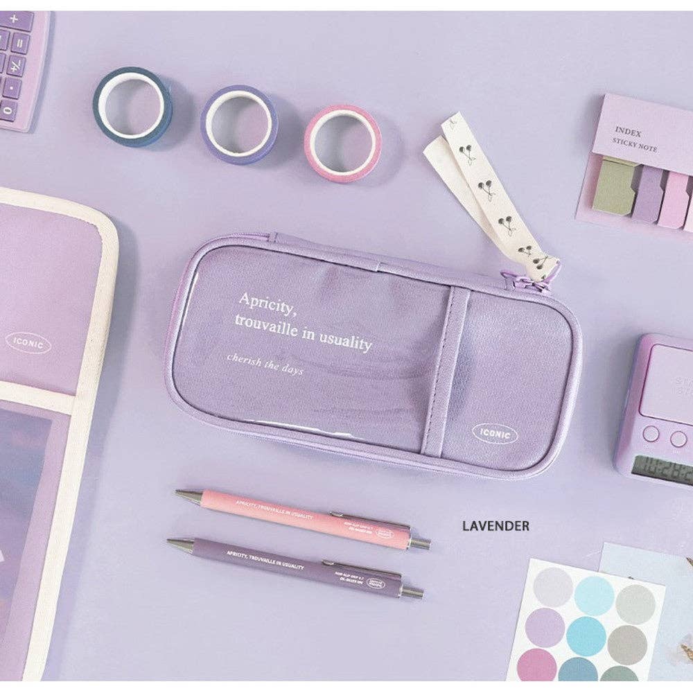 Iconic Cottony Grand Pen Case: Cotton Blue