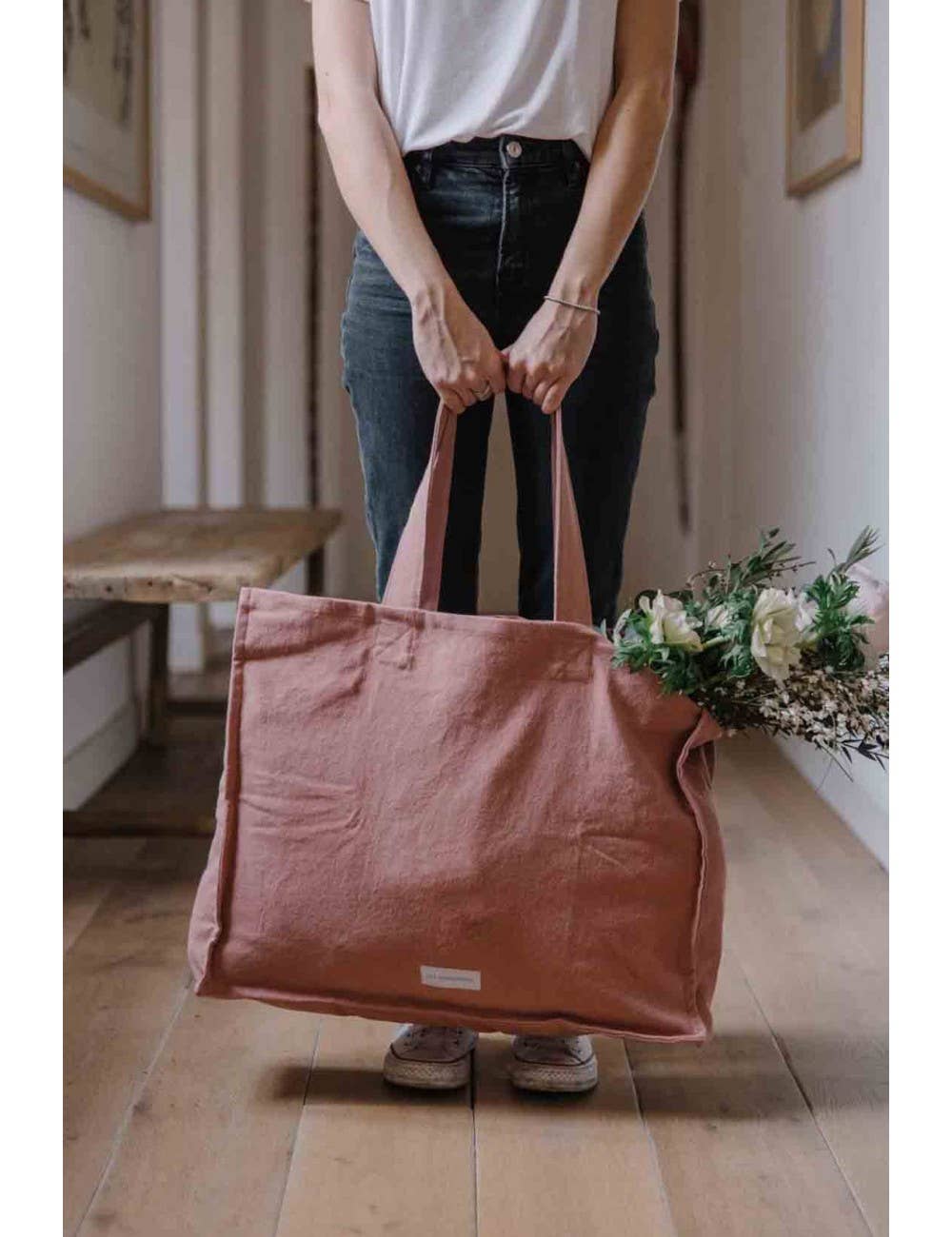 Organic Cotton Canvas Tote Rosewood