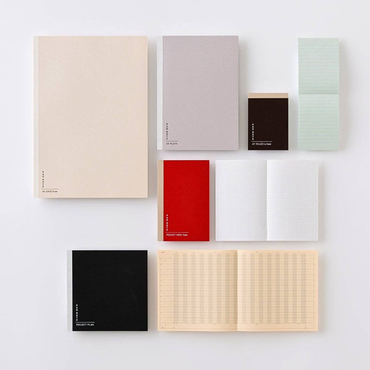 Sikigu Pad Note – Easy Peel Off Notebook: Gray / Square / Plain
