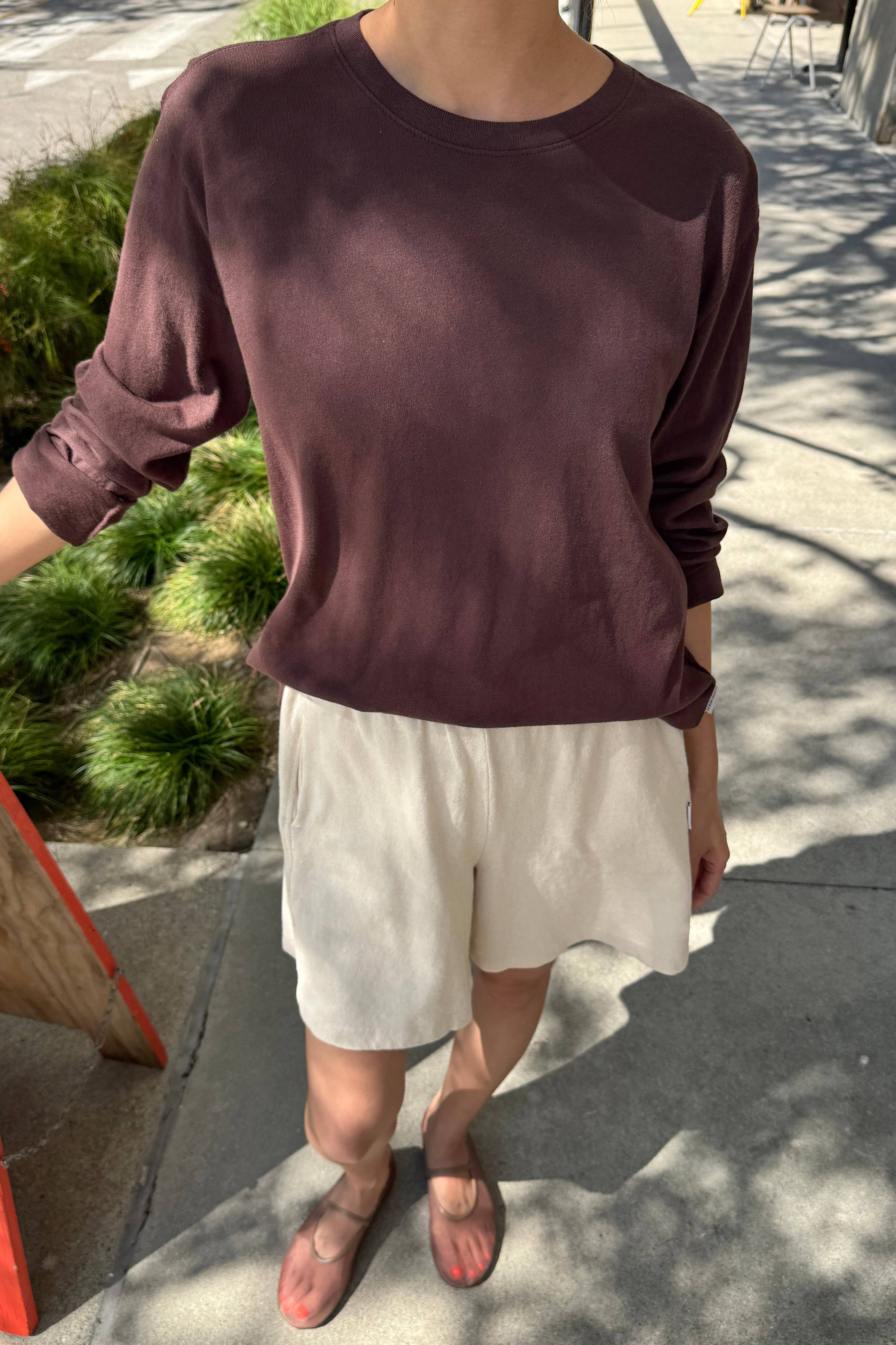 Foundation Long Sleeve Tee in Dark Cacao — Le Bon Shoppe