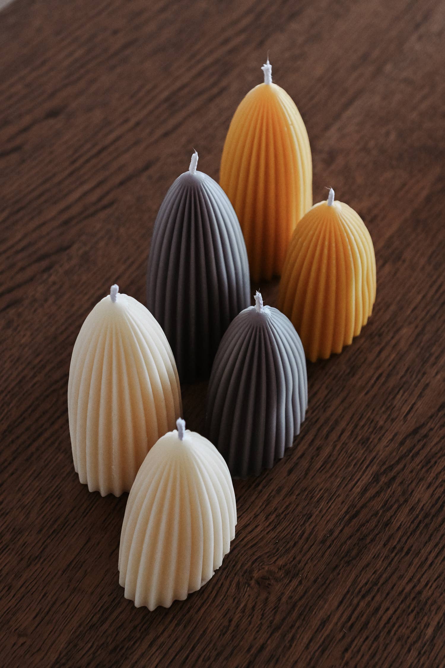 Lina Candle Set: Gray - by Studio ÜM