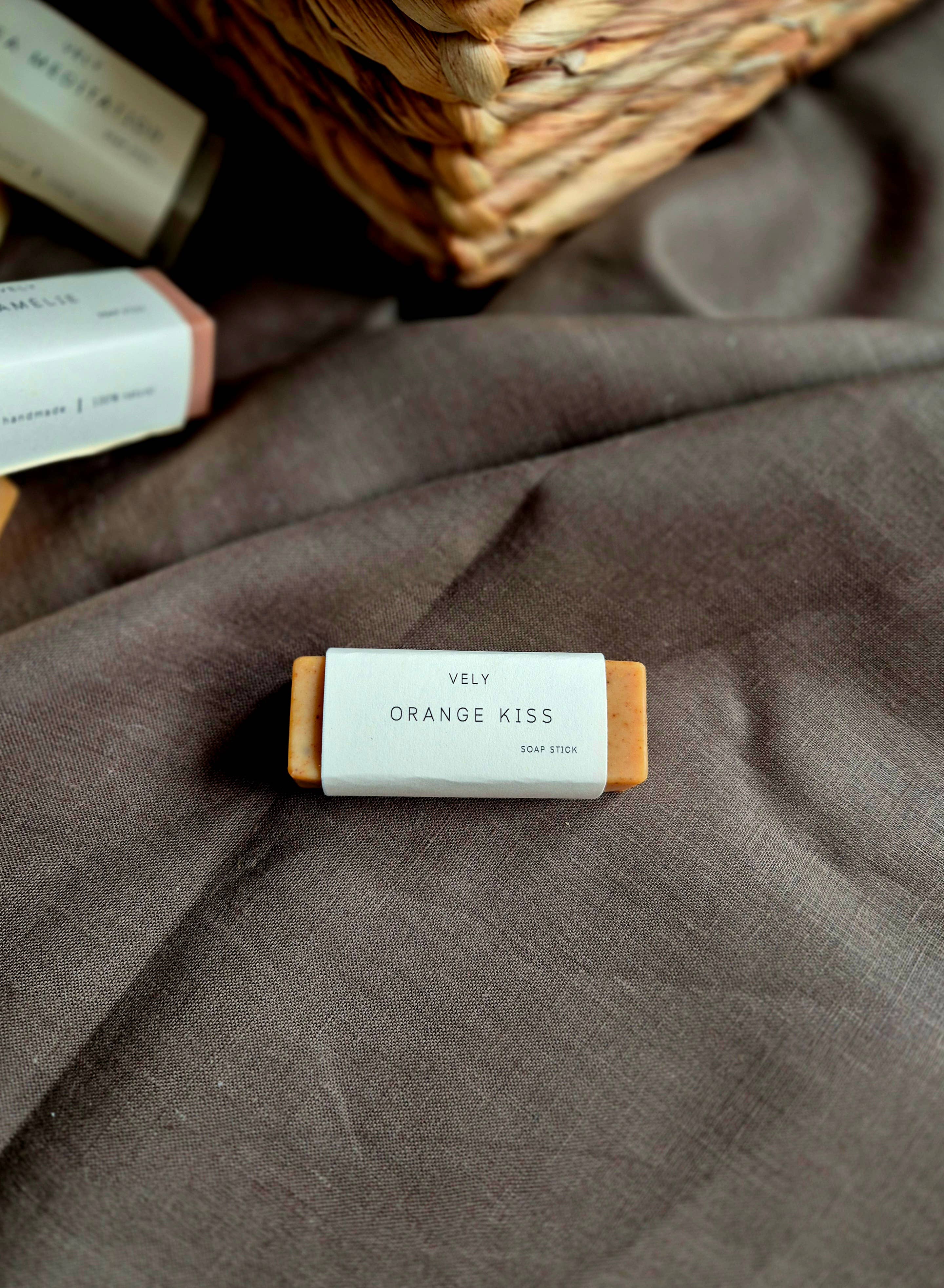 Natural Mini Soap, Guest Soap "Orange Kiss", 50g