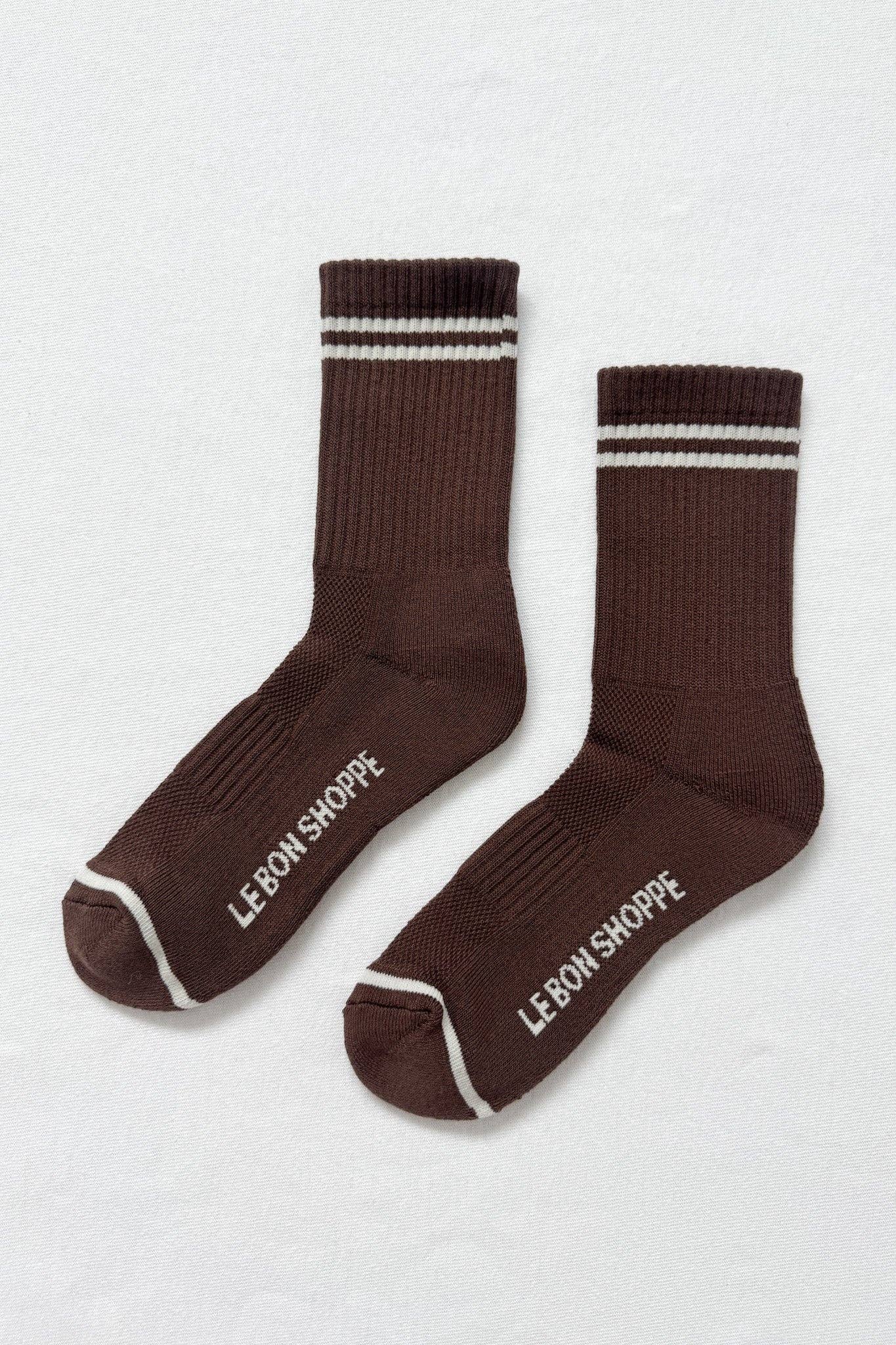 Boyfriend Socks (wholesale): Parchment