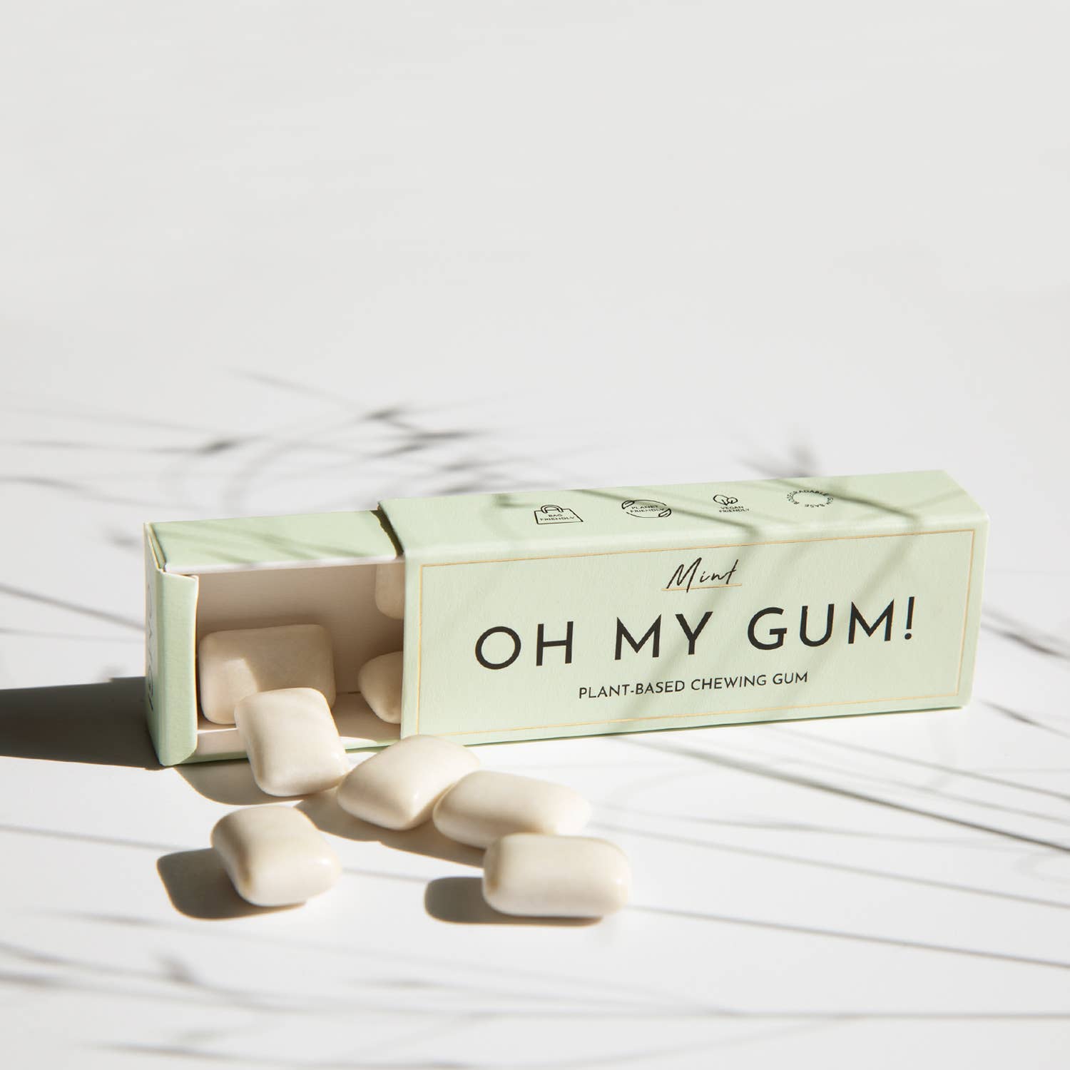 OH MY GUM! - Mint Chewing Gum | Plant-based | Aspartame-free