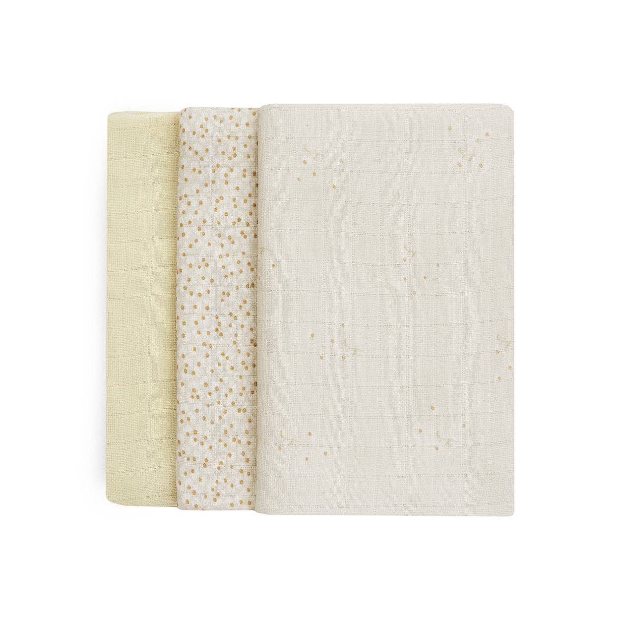 Avery Row Organic Cotton Muslin Squares, Set of 3 – Wild Chamomile