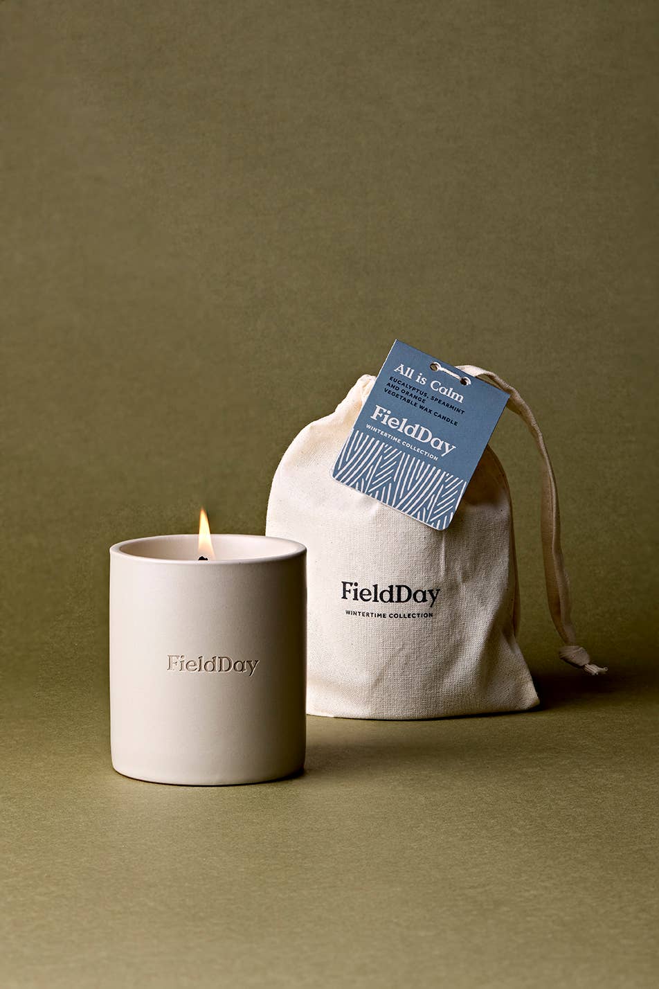 Christmas All is Calm Soy Wax Large Candle - by Fieldday