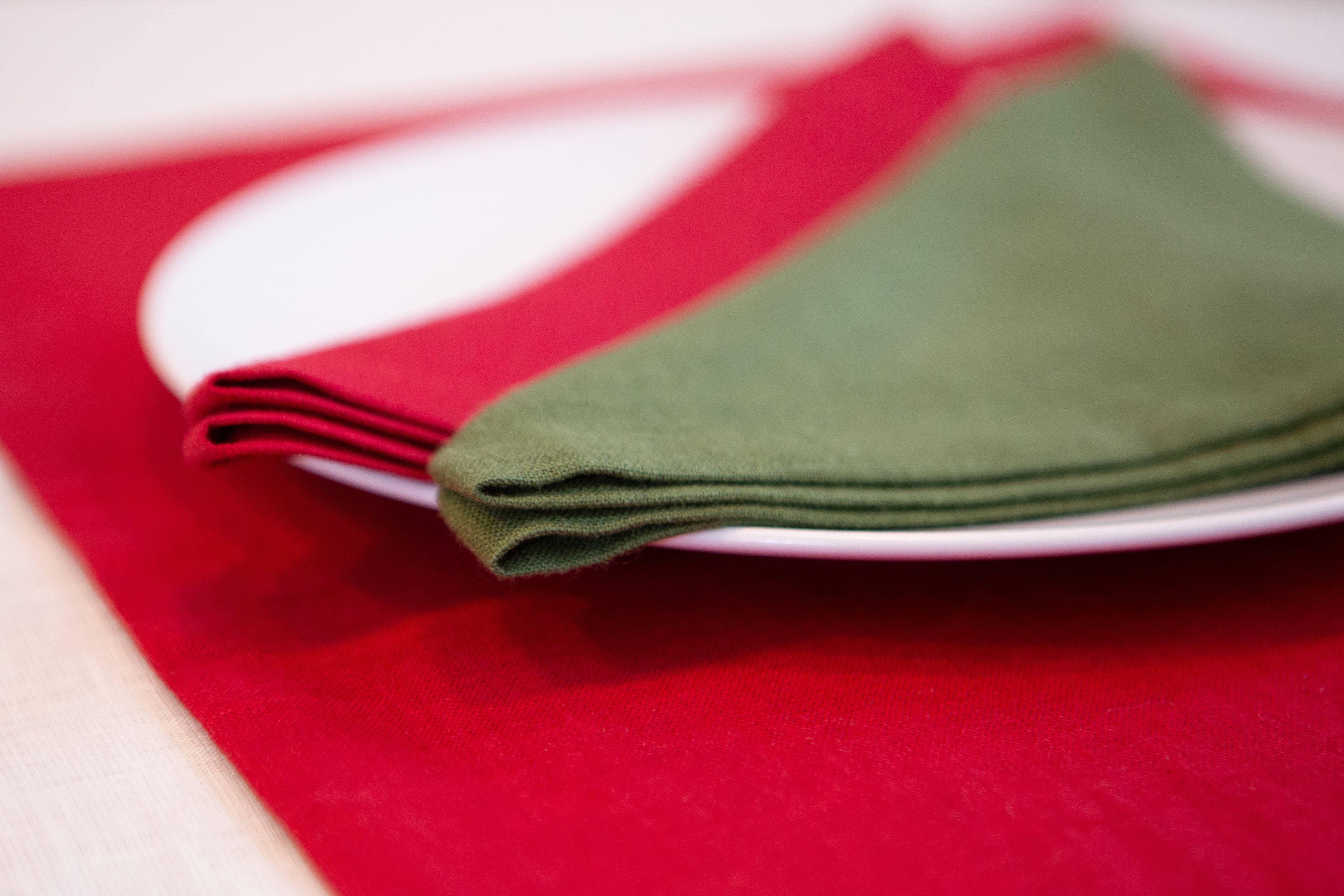 Organic linen placemats / Forest