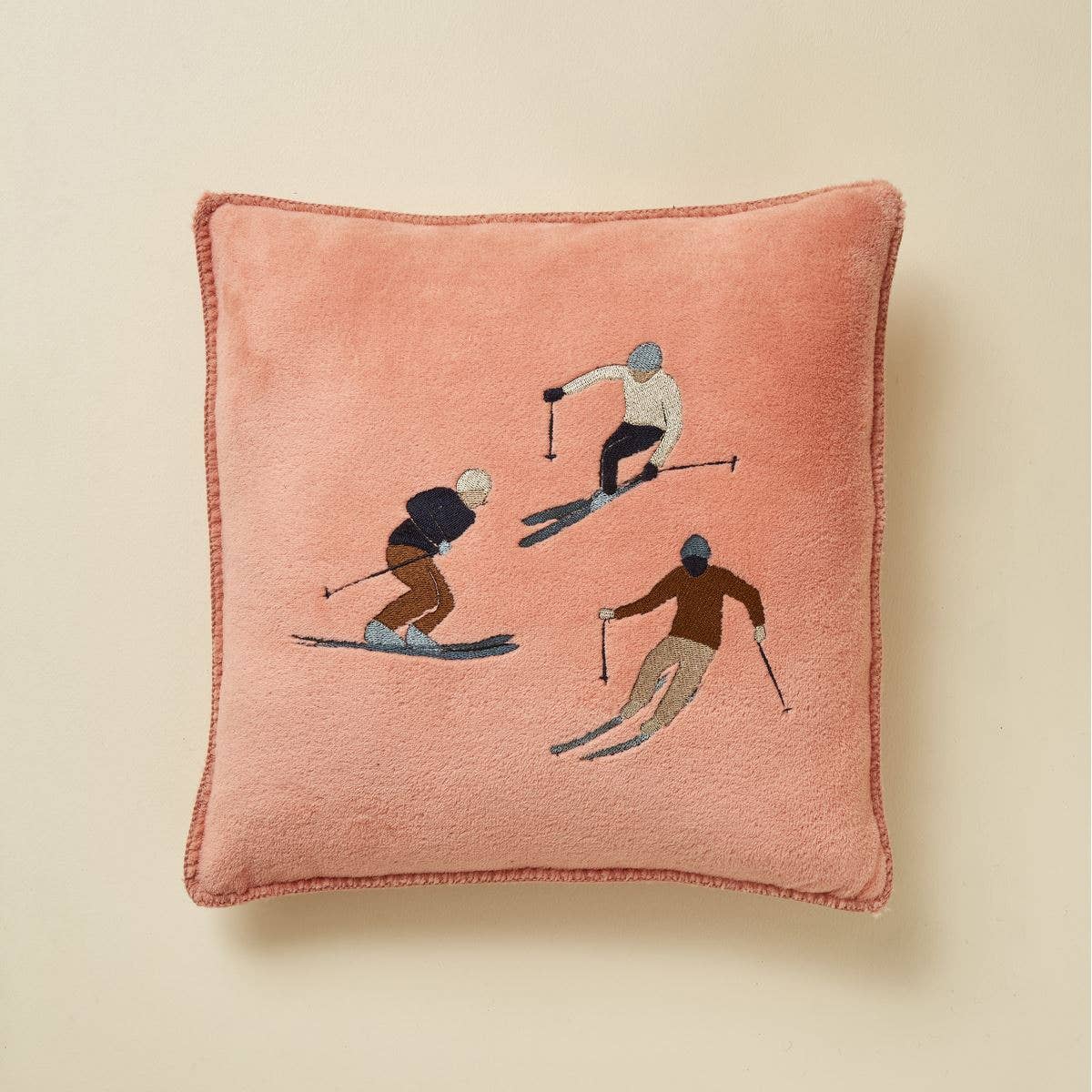 Fleece Cushion Cover Après-ski rose thé: 45x45 cm
