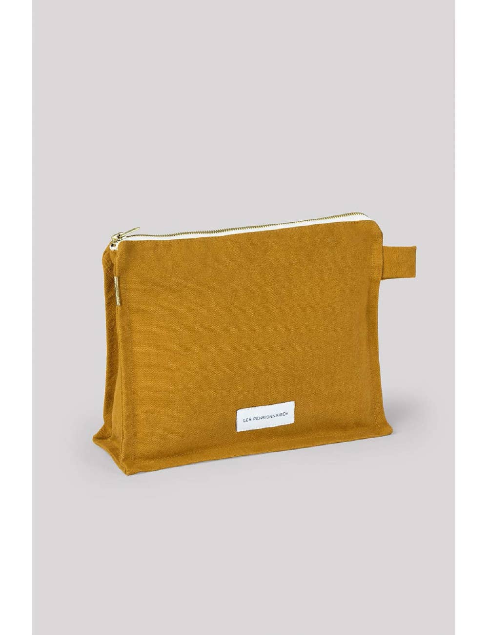 Organic Cotton Canvas Toiletry Bag in Saffron Yellow
