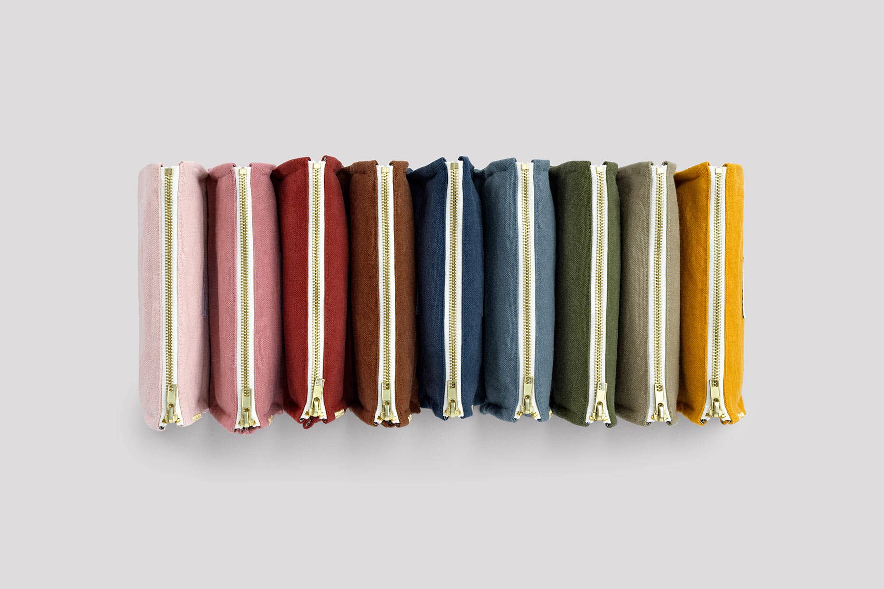 Organic Cotton Canvas Pencil Case Delicate Pink