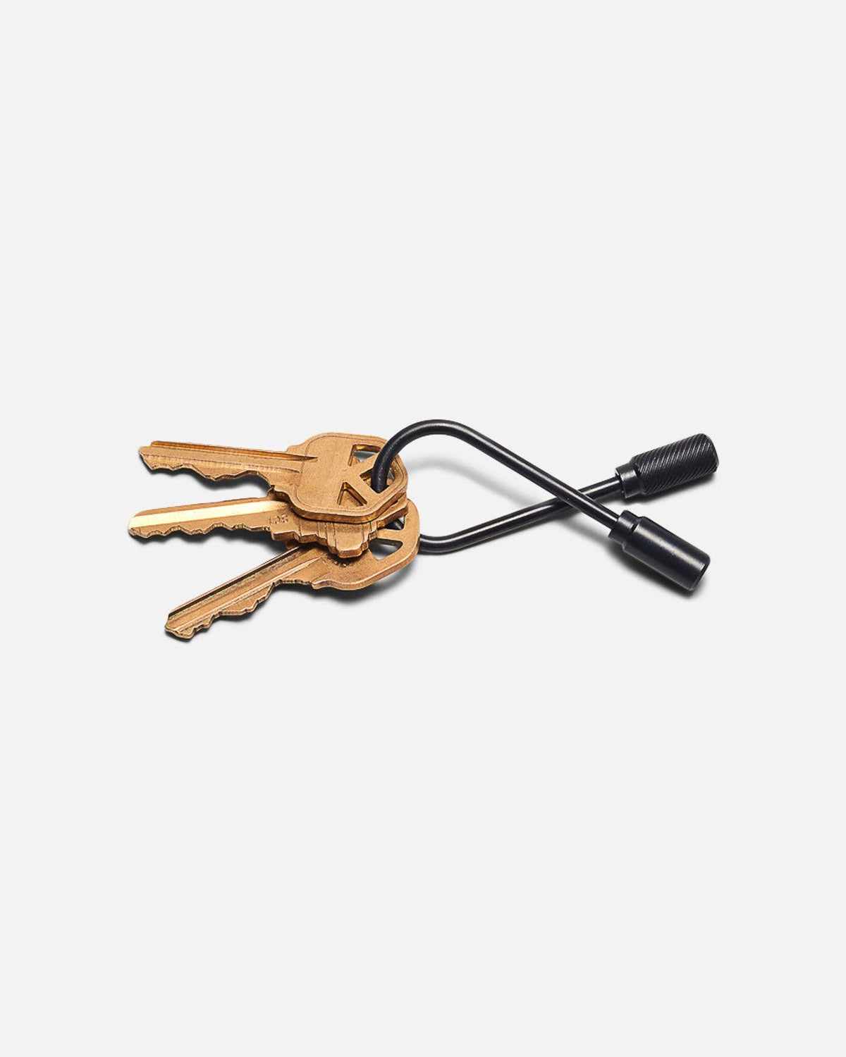 Closed Helix Keyring: Brass