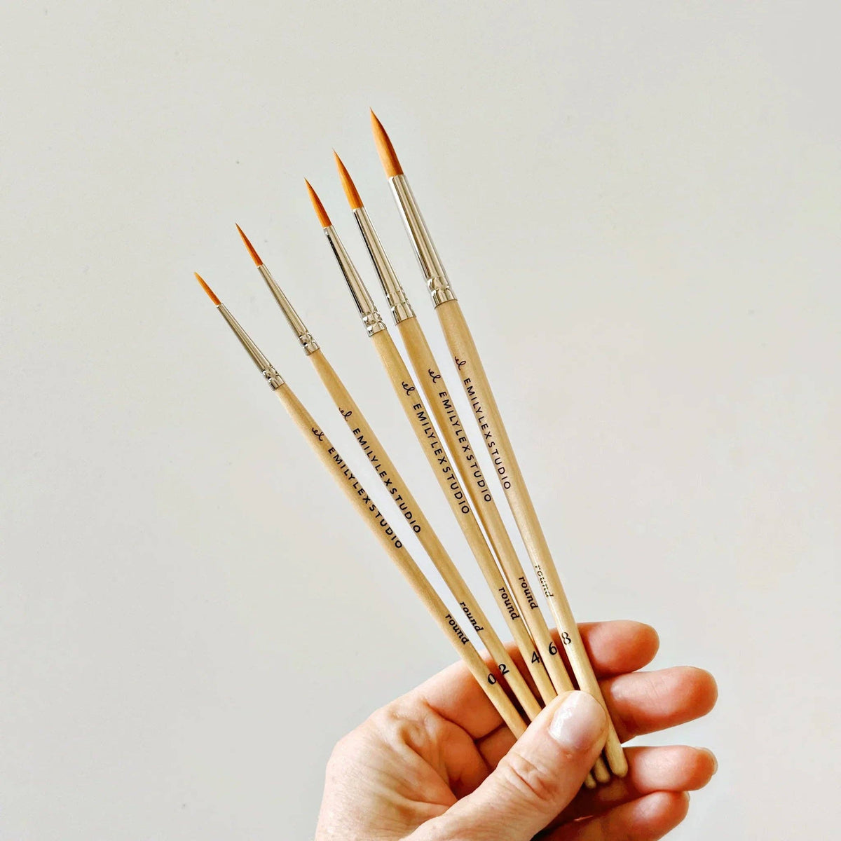 Emily Lex Studio Watercolour Paintbrush Set – Set of Five