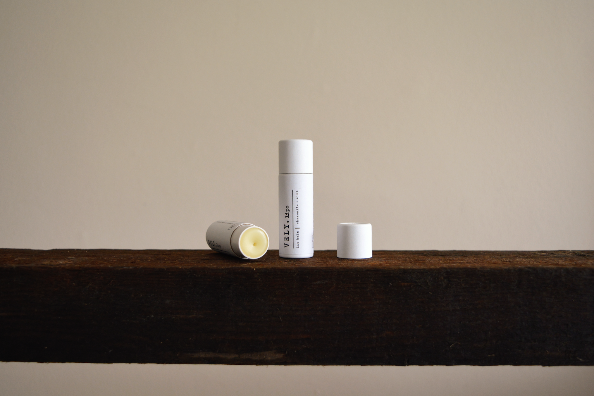 Natural Vegan Lip Balm With Chamomile Extract and Mint