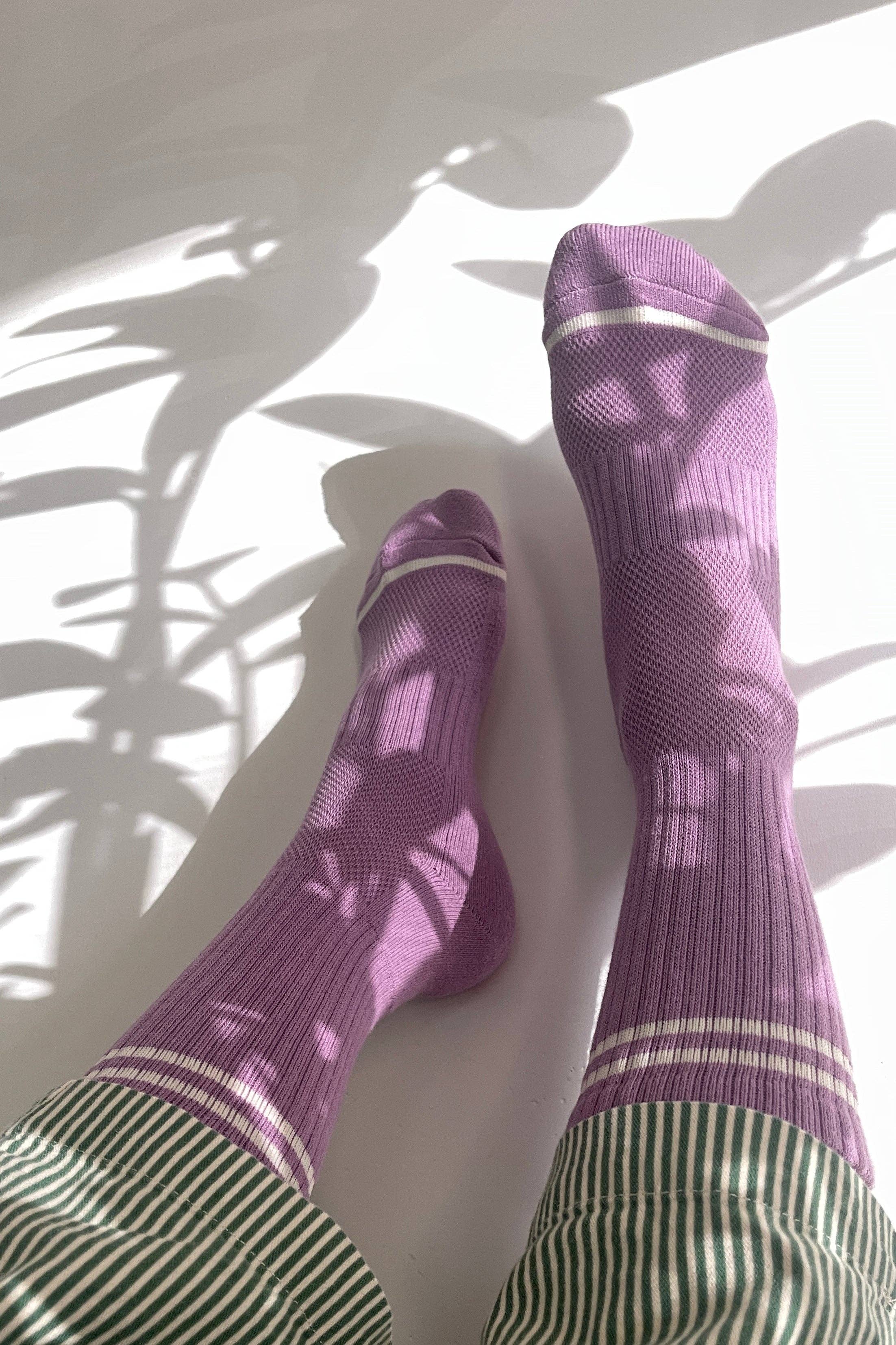 Boyfriend Socks : Grape - Le Bon Shoppe
