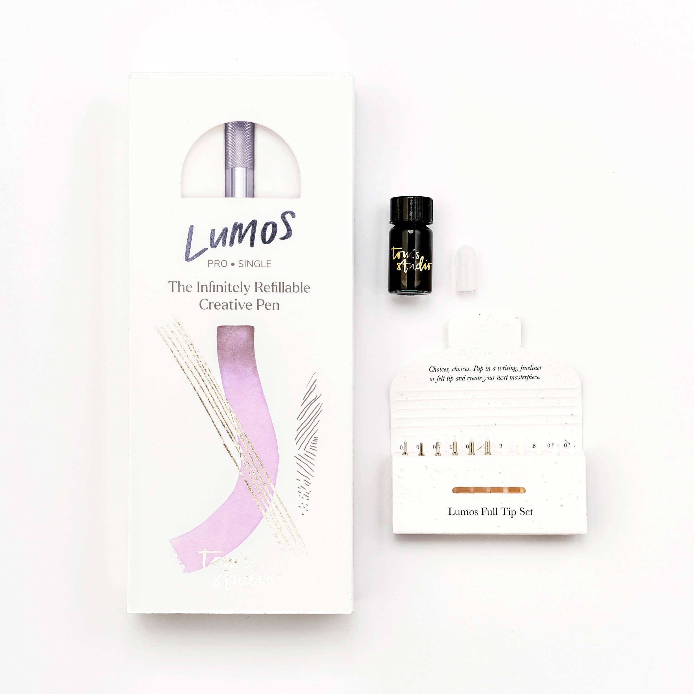 Lumos Pro - Refillable Multi-Tip Pen: Ivy / Duo Tip
