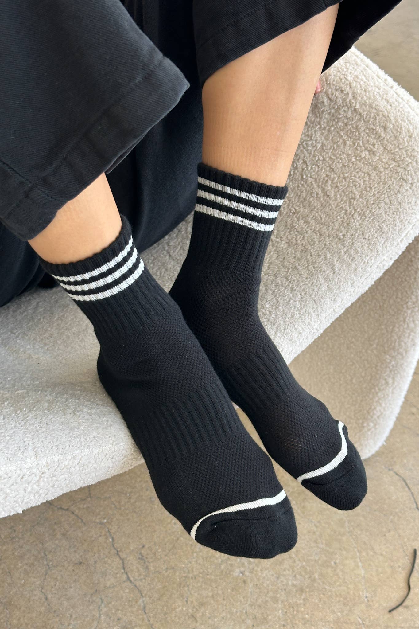 Girlfriend Socks Bright Grey - Le Bon Shoppe