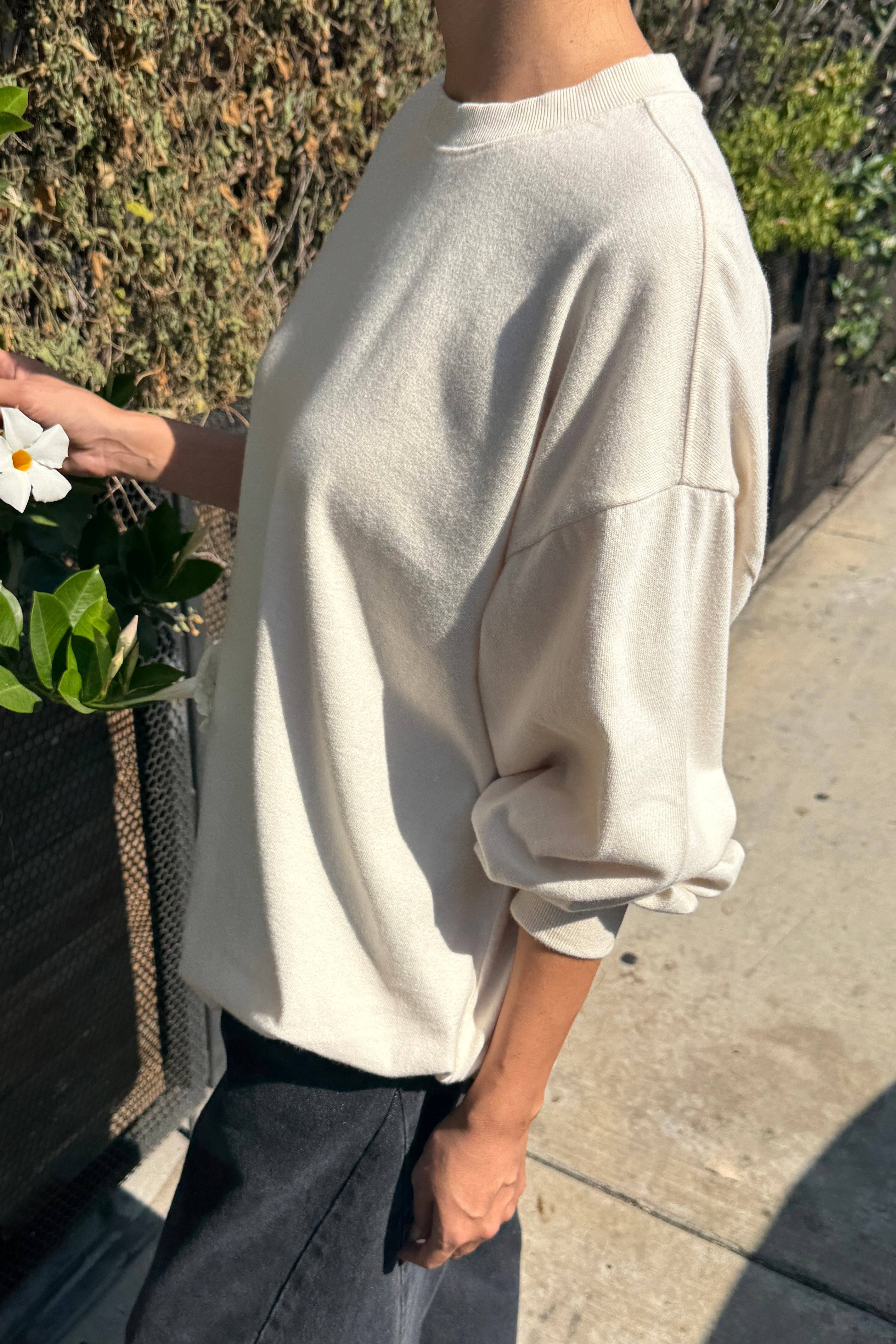 Le Bon Shoppe Soft Jersey Supple Tee : Naturel