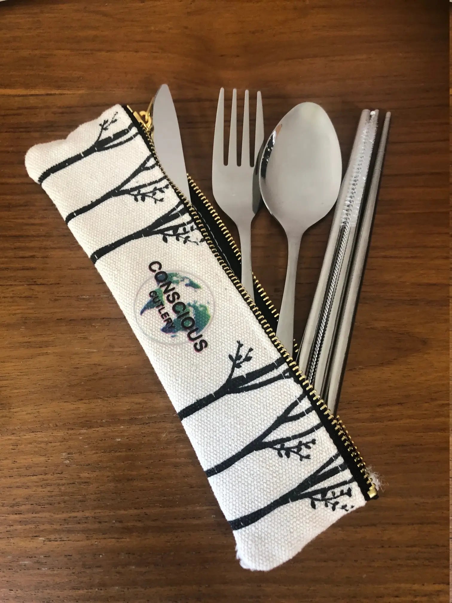Trees Hemp Travel Cutlery Set — Conscious Cutlery