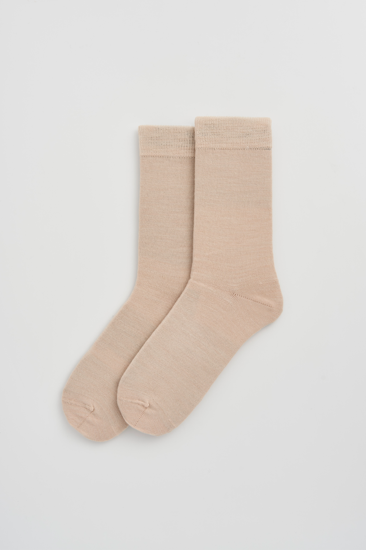 Milky Tea Beige Merino Socks: Milky Tea Beige / Small (UK 4-7)