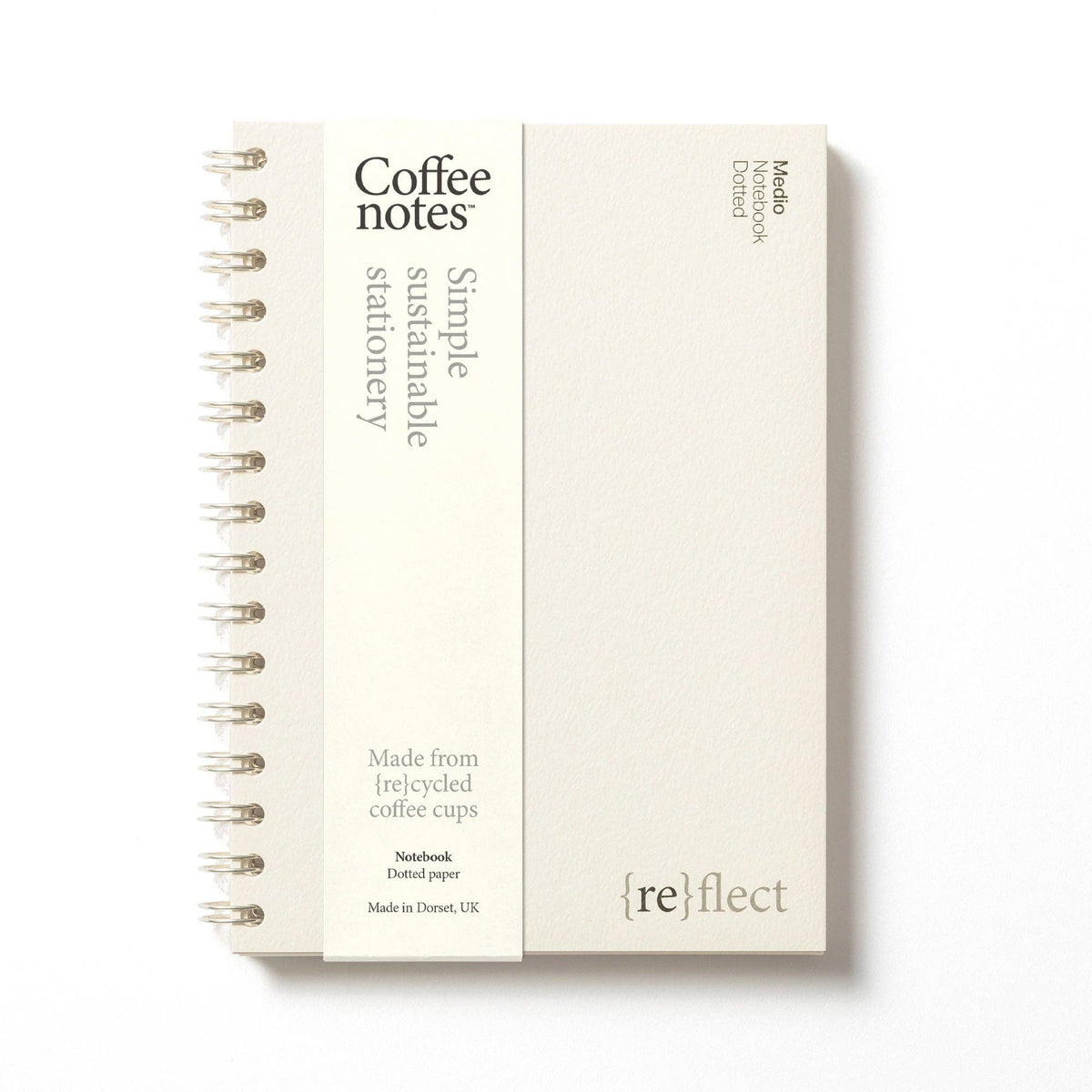 Coffeenotes Wirebound Notebook: Medio