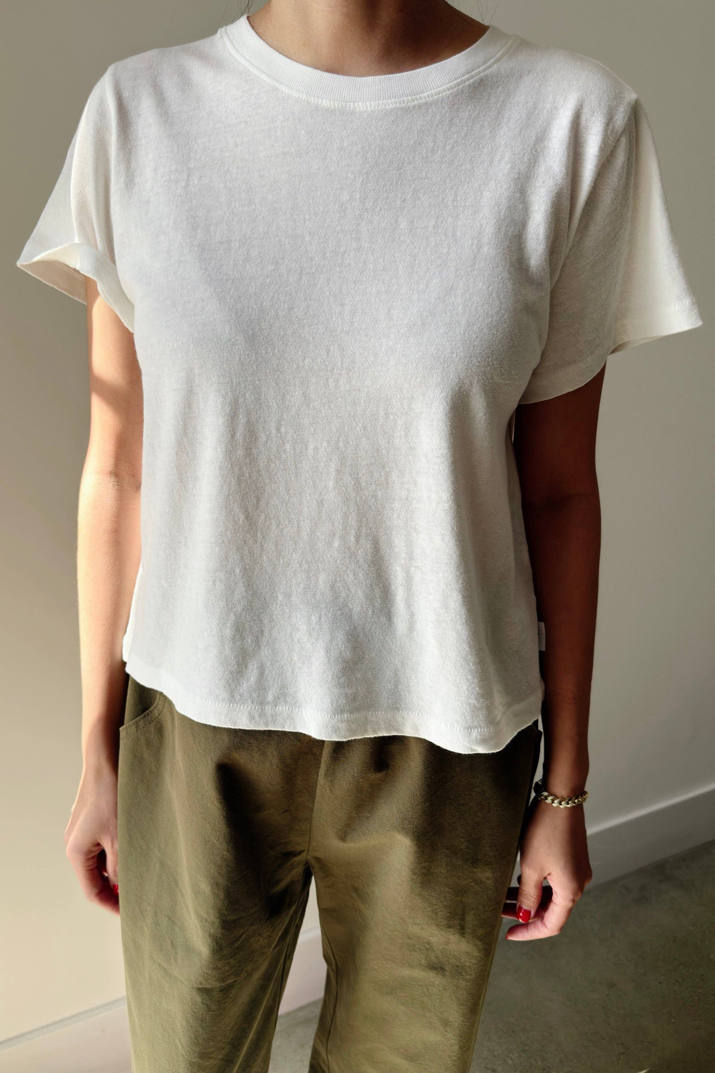 Airy Darling Tee Vintage White - Le Bon Shoppe