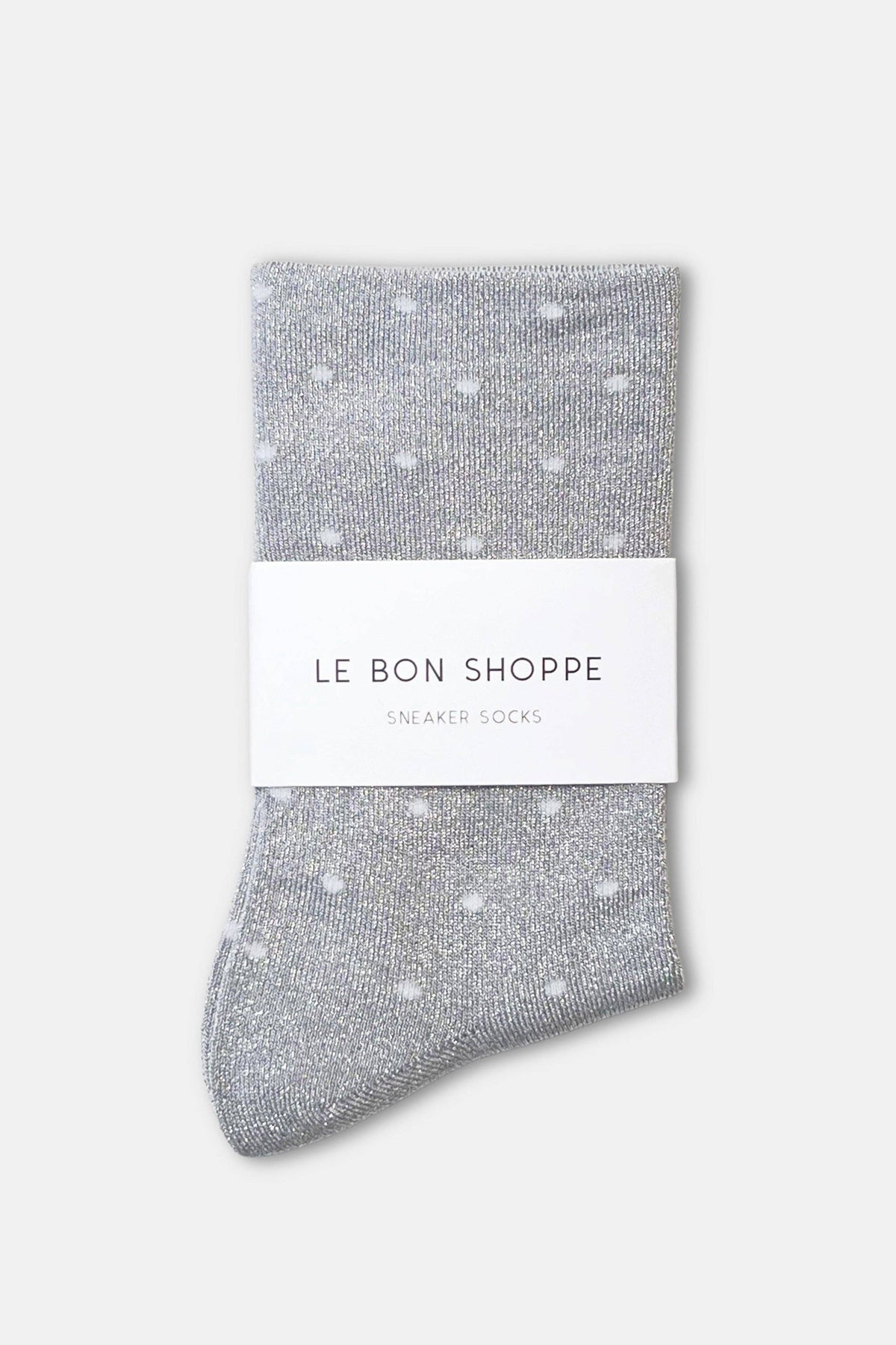Le Bon Shoppe Lurex Patterned Sneaker Socks – Polka Dot