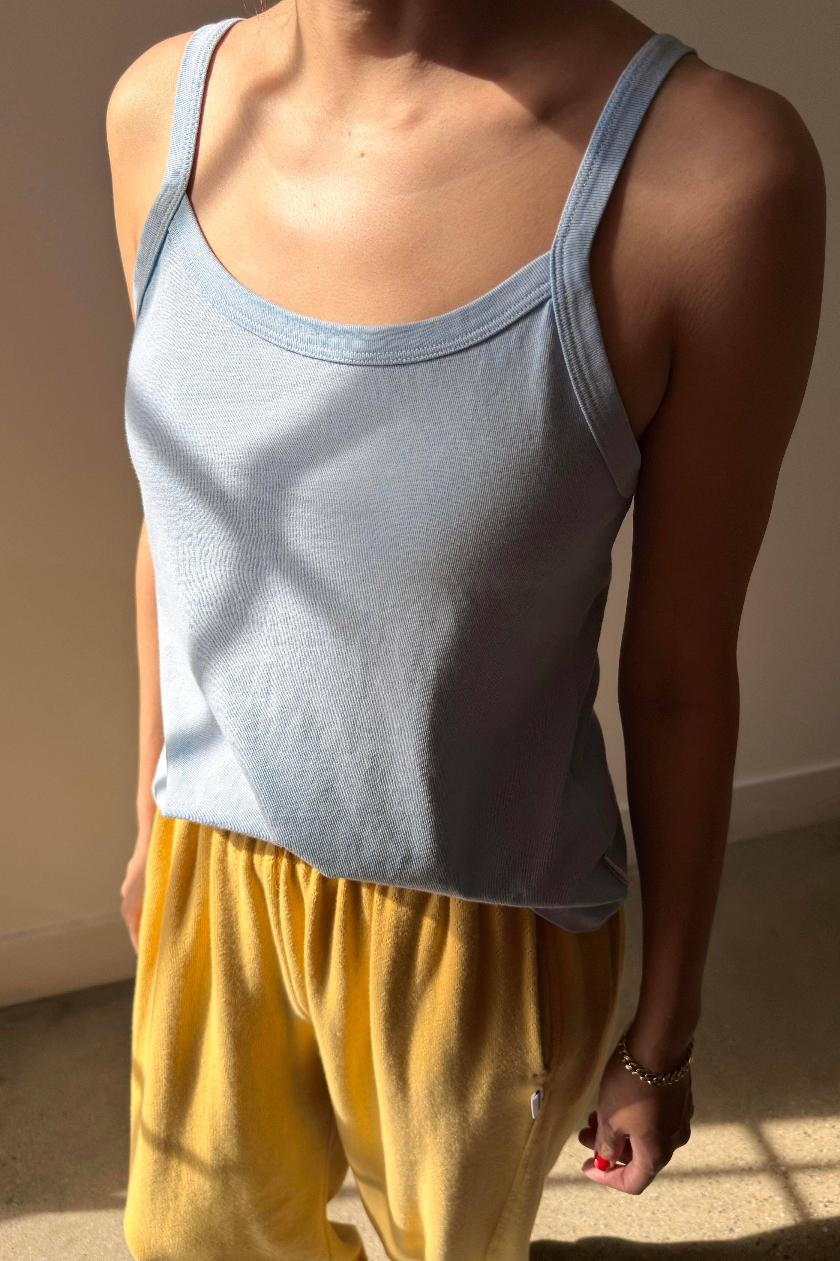 Dana Cami Organic Cotton : Baby Blue  - Le Bon Shoppe