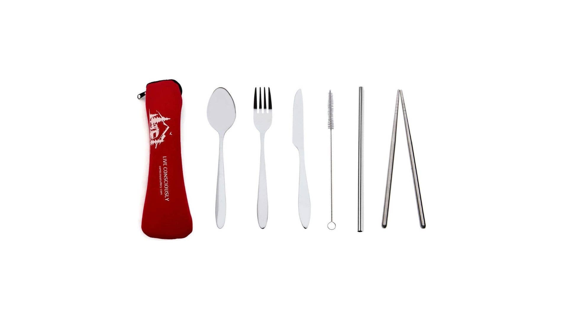 Red Trailer Travel Cutlery Set — Conscious Cutlery