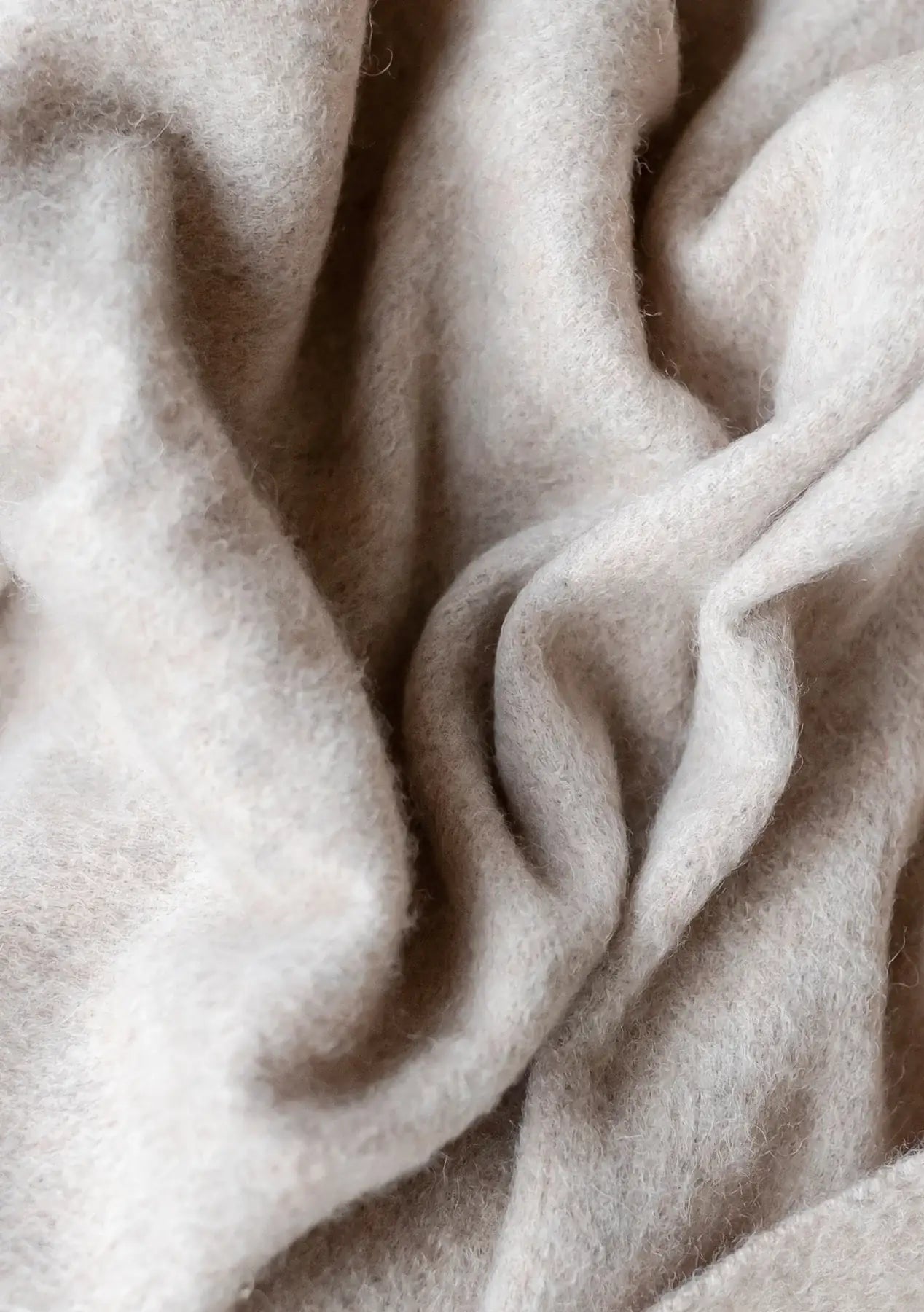 Lambswool Baby Blanket in Oatmeal Melange - TBCo