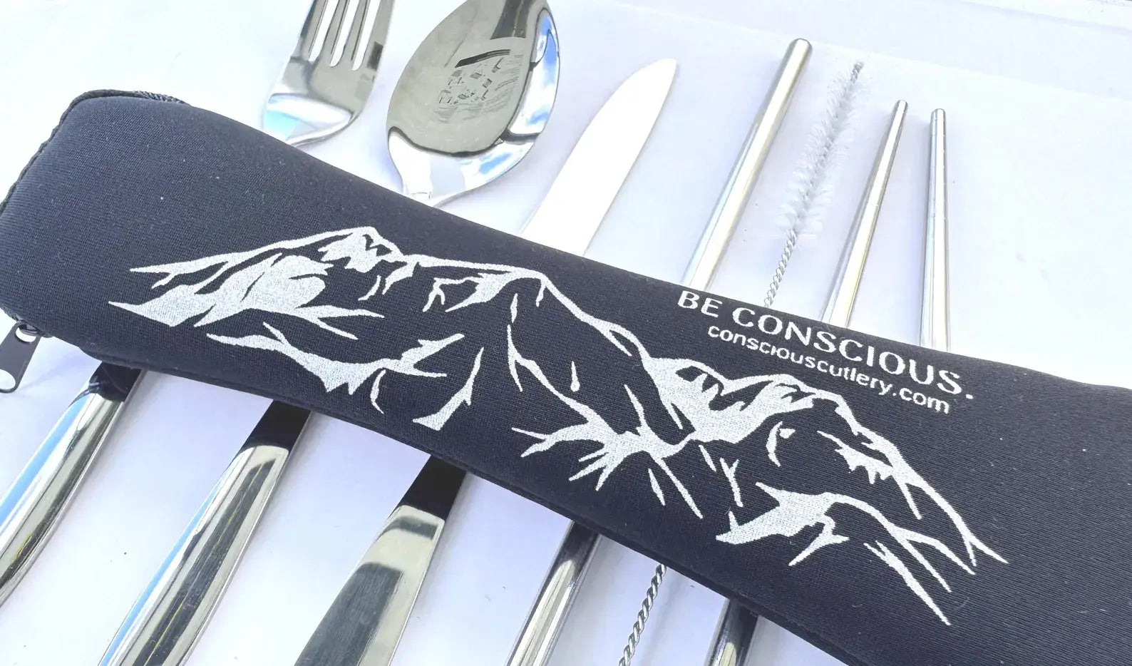 Black Mountains Travel Cutlery Set — Conscious Cutlery