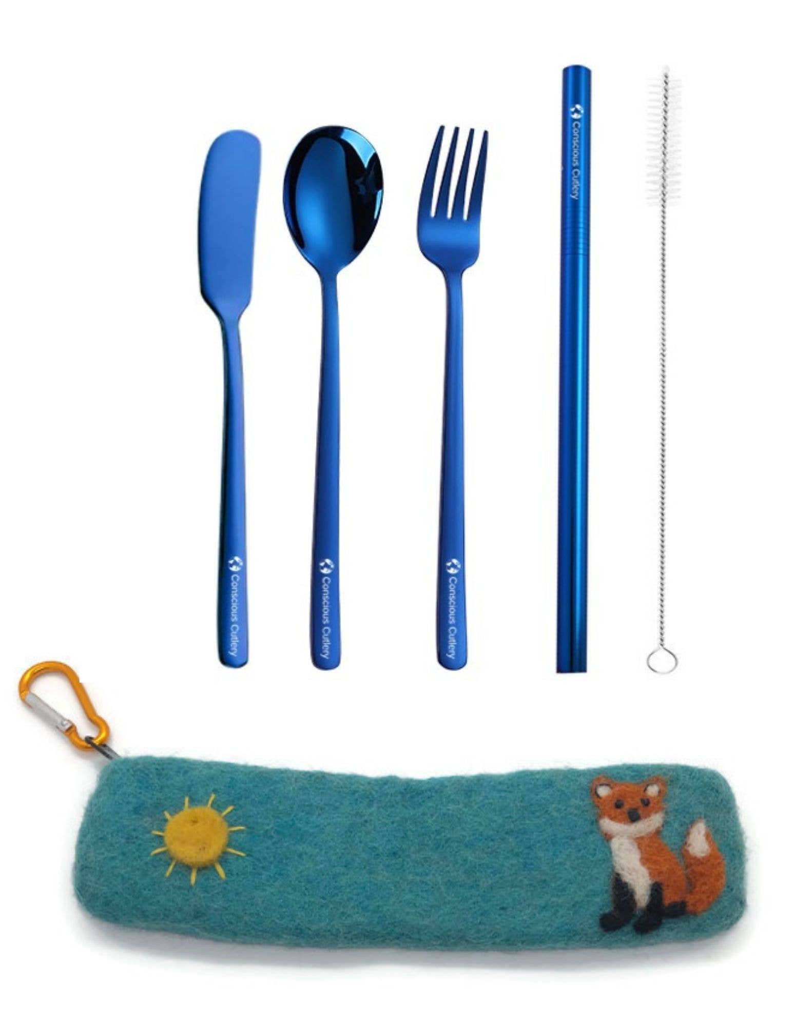 Felted Fox Cutlery Set — Conscious Cutlery