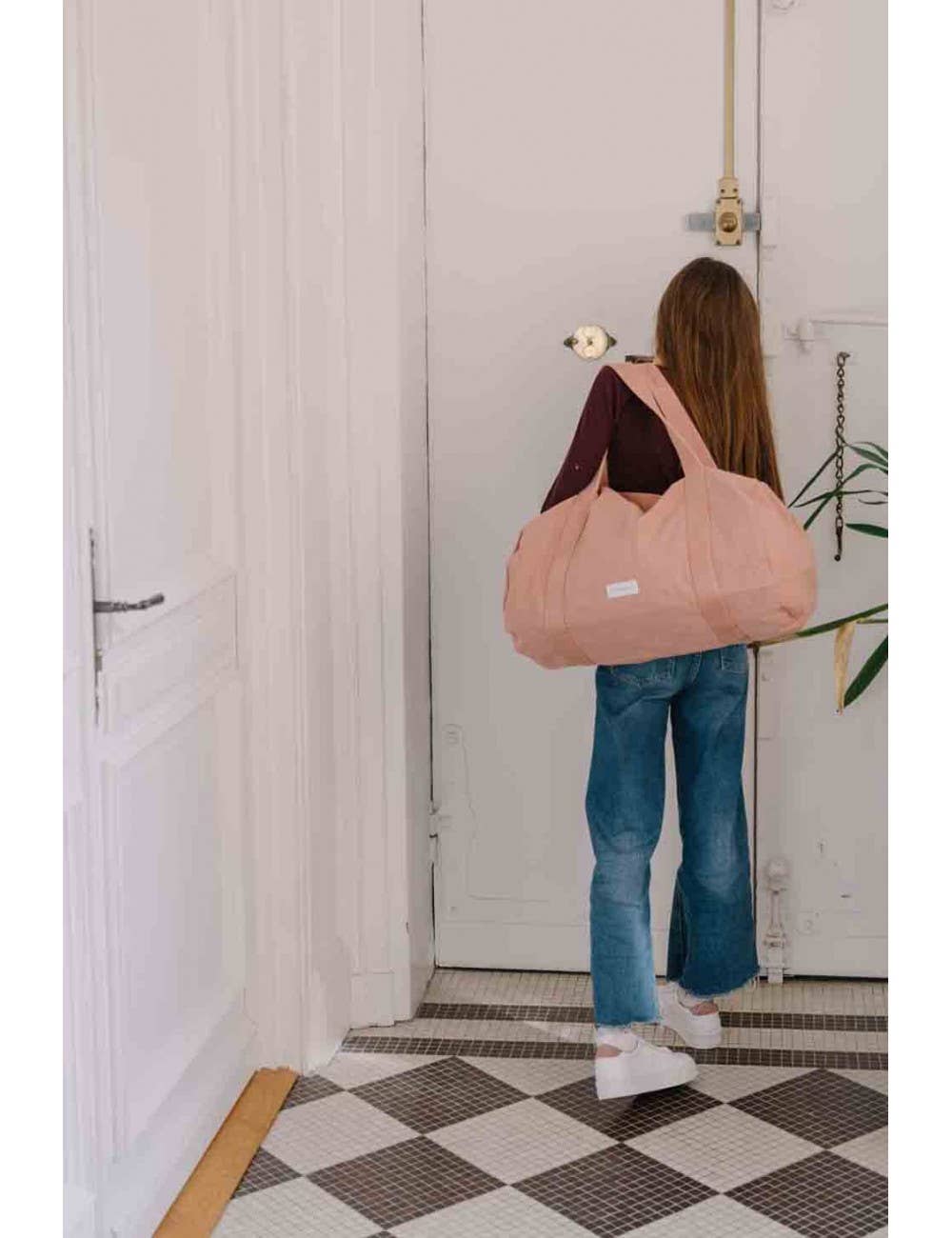 Les Pensionnaires Organic Cotton Bowling Bag - Delicate Pink