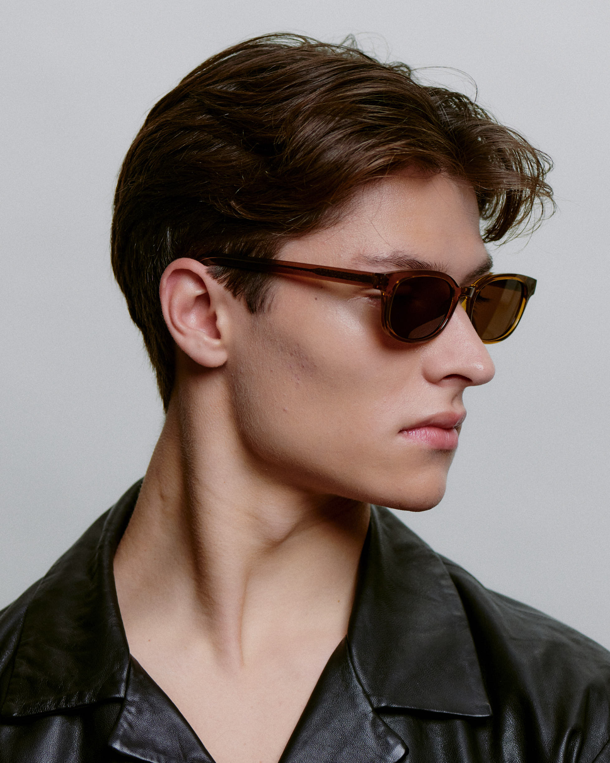 Charlie Sunglasses in Smoke Transparent — A. Kjærbede