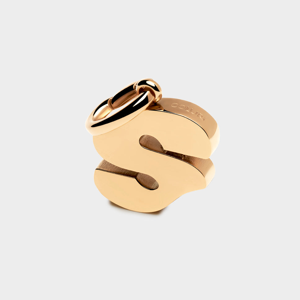 Letter S Charm - Gold - Coluri