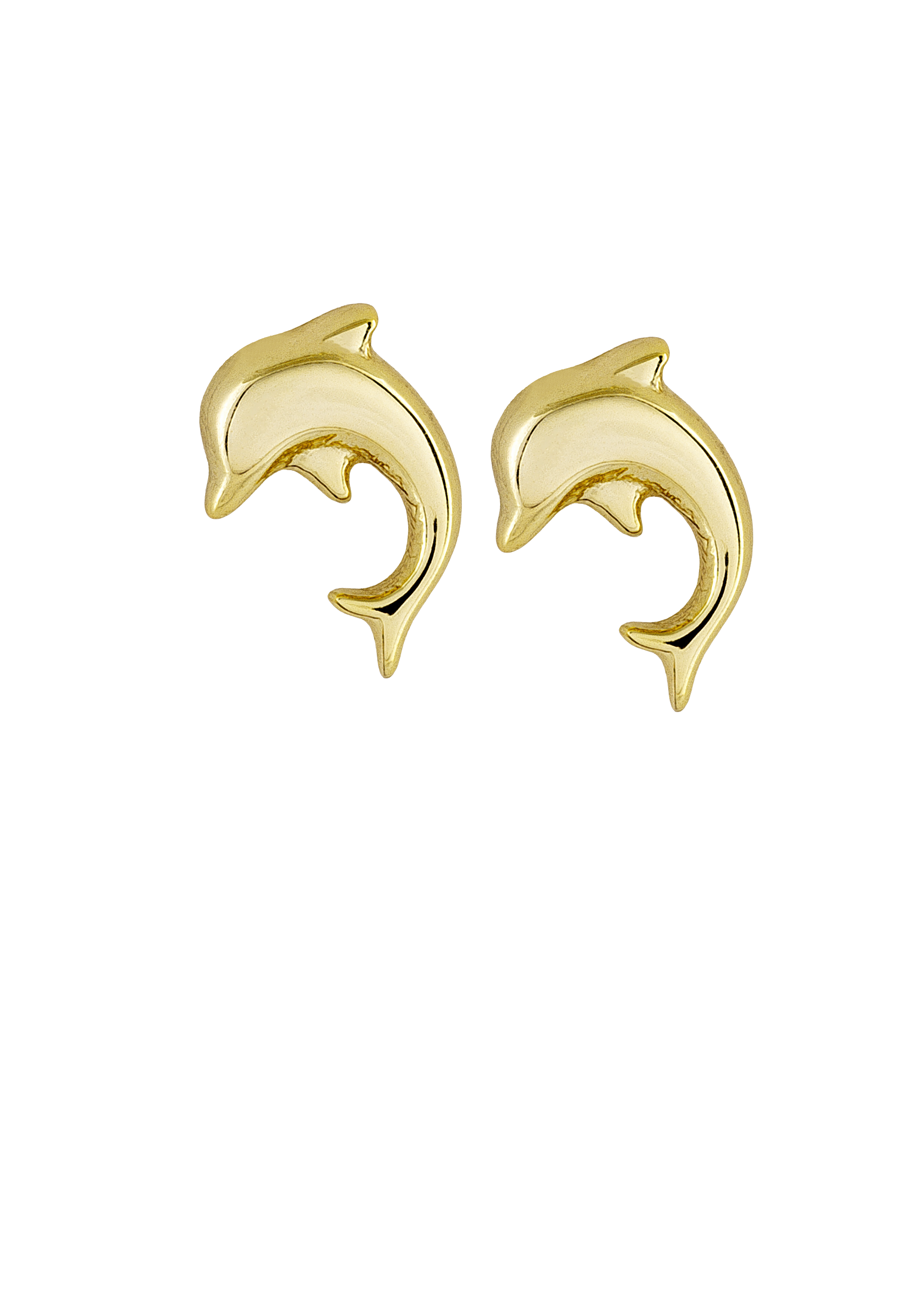 Tiny Golden Dolphin Stud - by Atelier 18