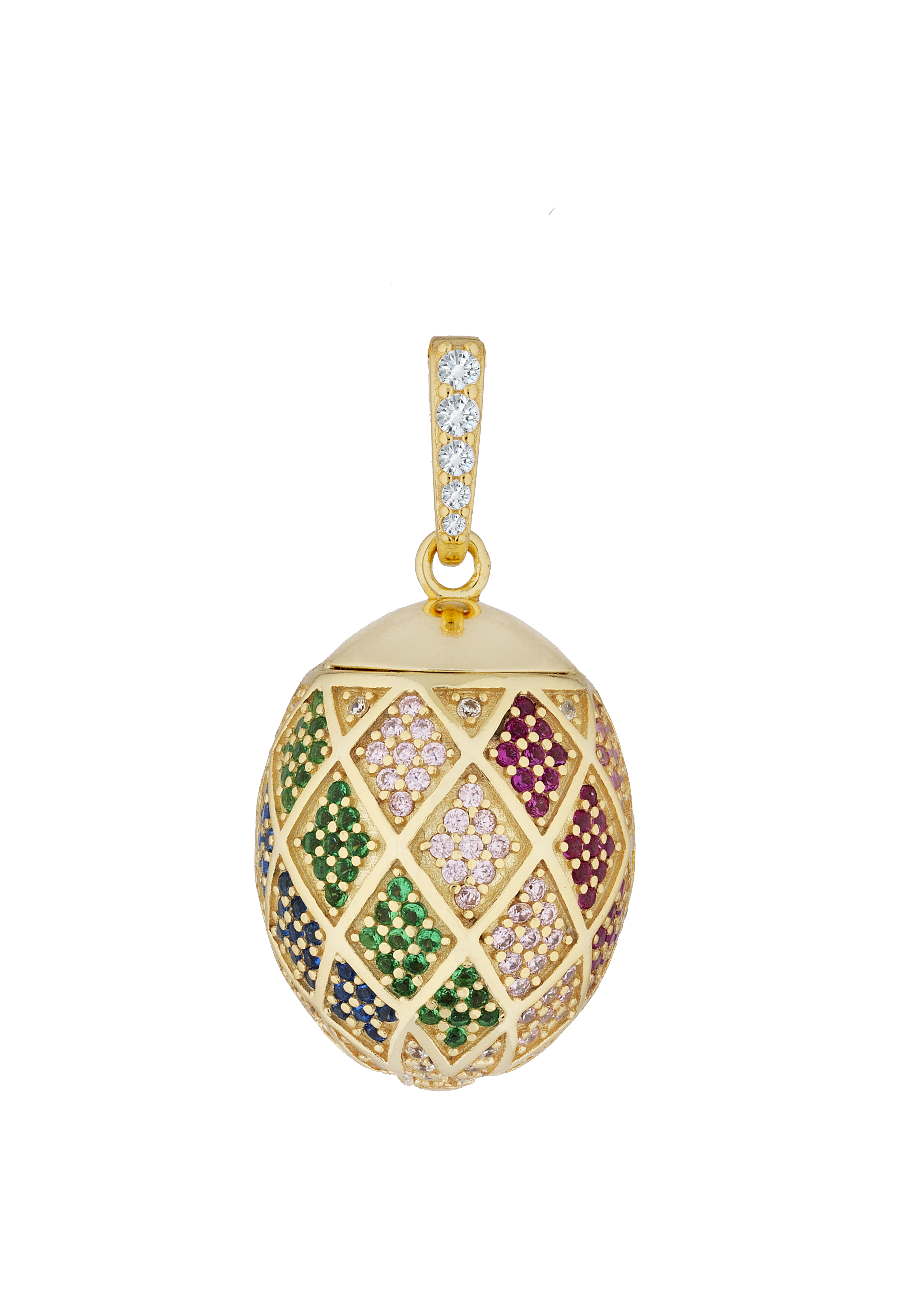 Dragon Egg Pendant Necklace Rainbow - Atelier 18