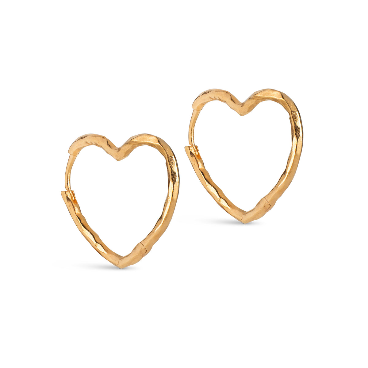 ENAMEL Copenhagen Organic Heart Medium Hoops
