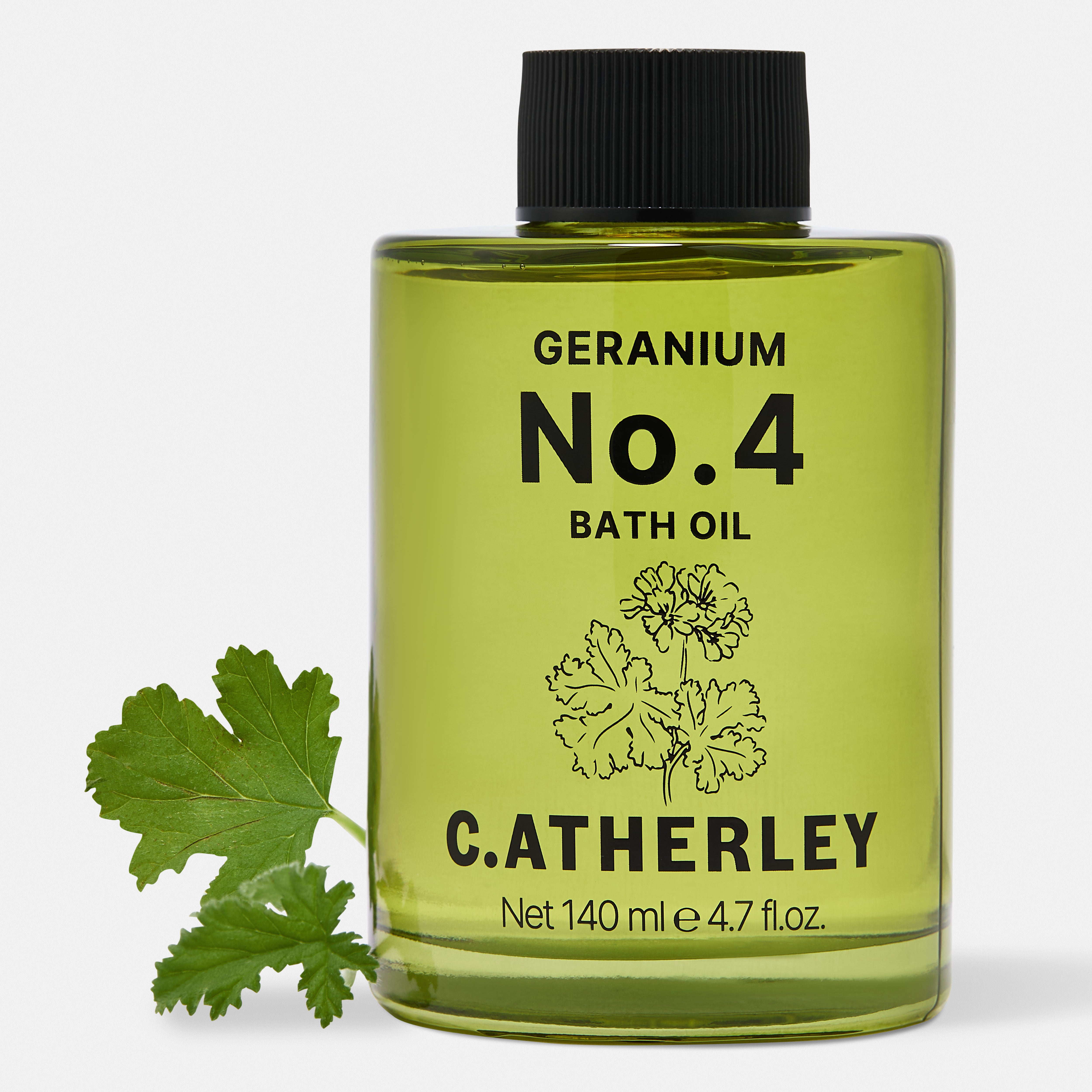 C Atherley Geranium No.4 Bath Oil 140ml
