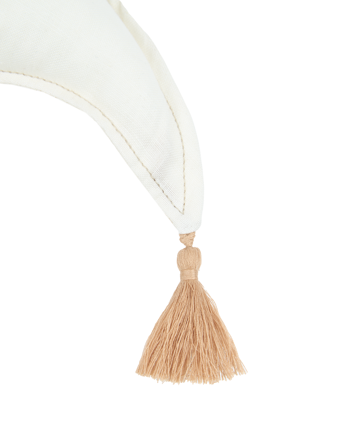 Nobodinoz - Moon Cushion L1N0 in washed French linen -
off white