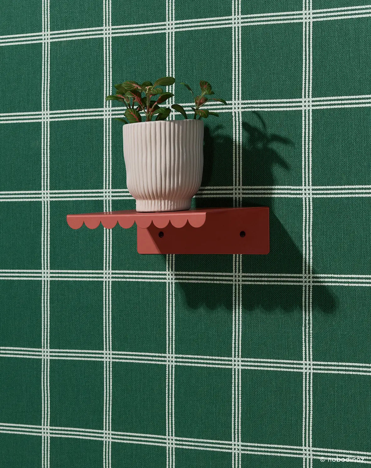 Nobodinoz Lacquered Steel Wall Shelf - Small