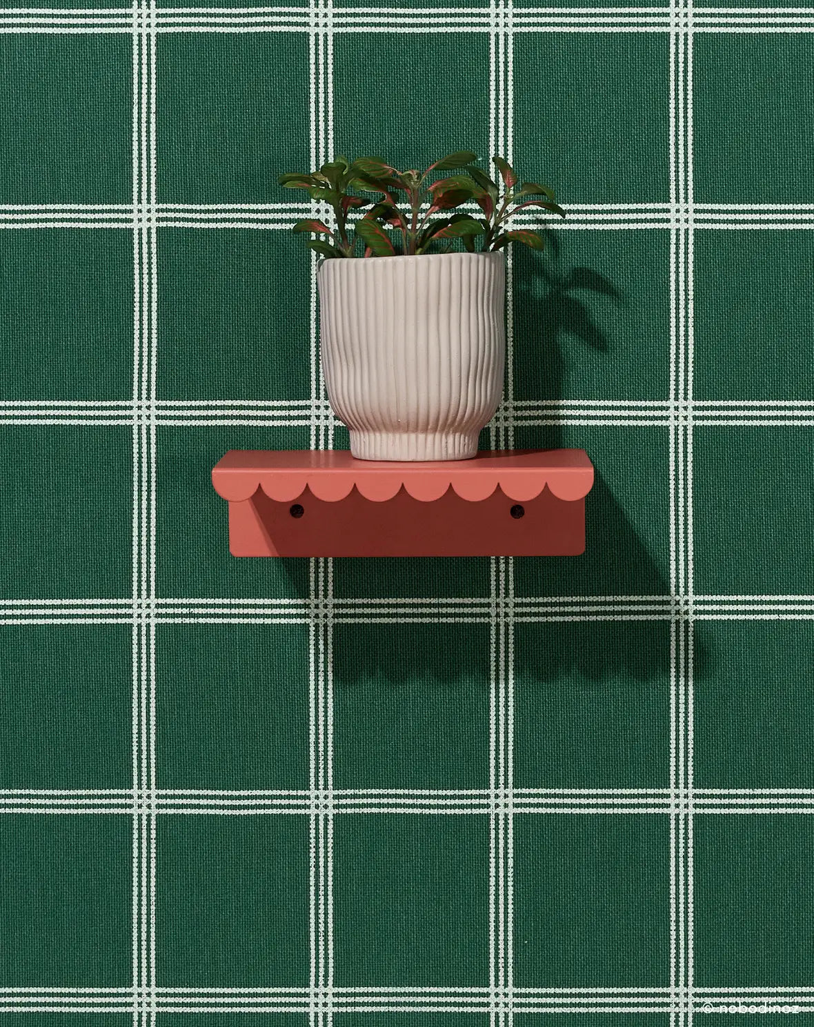 Nobodinoz Lacquered Steel Wall Shelf - Small