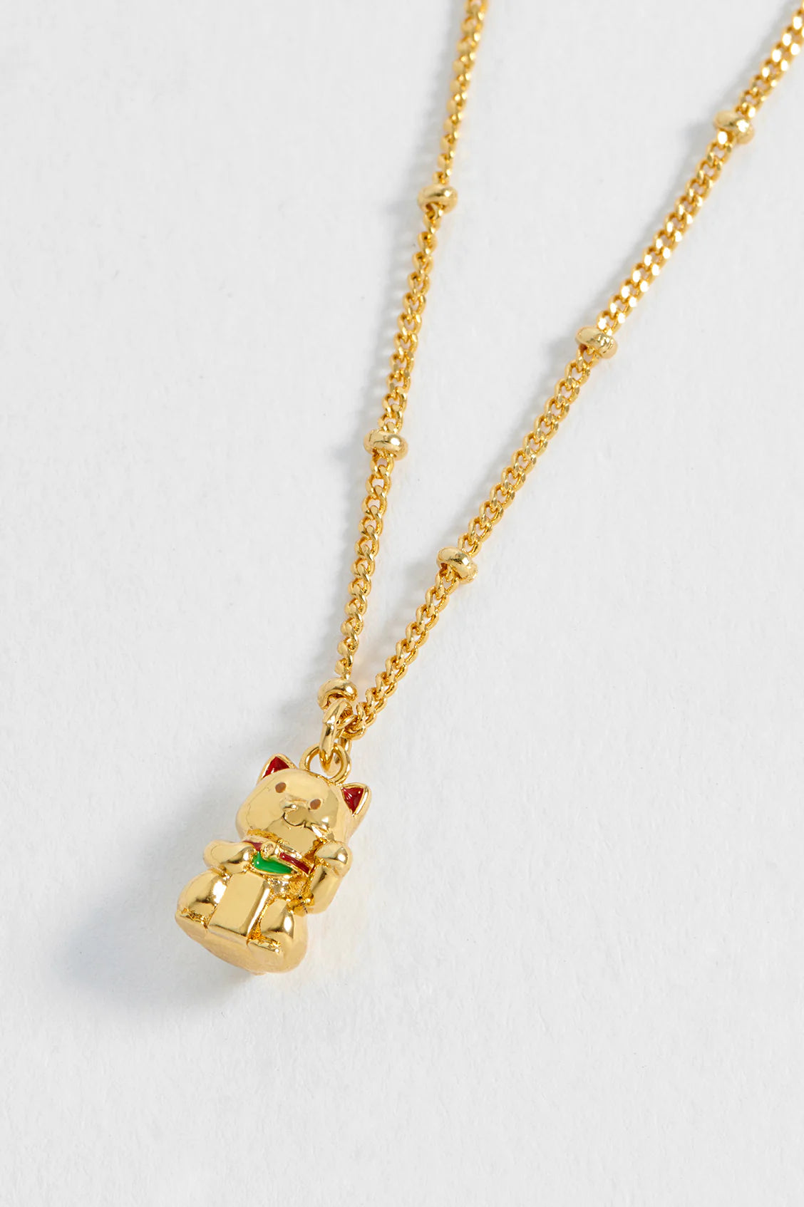 Lucky Cat Necklace - Estella Bartlett