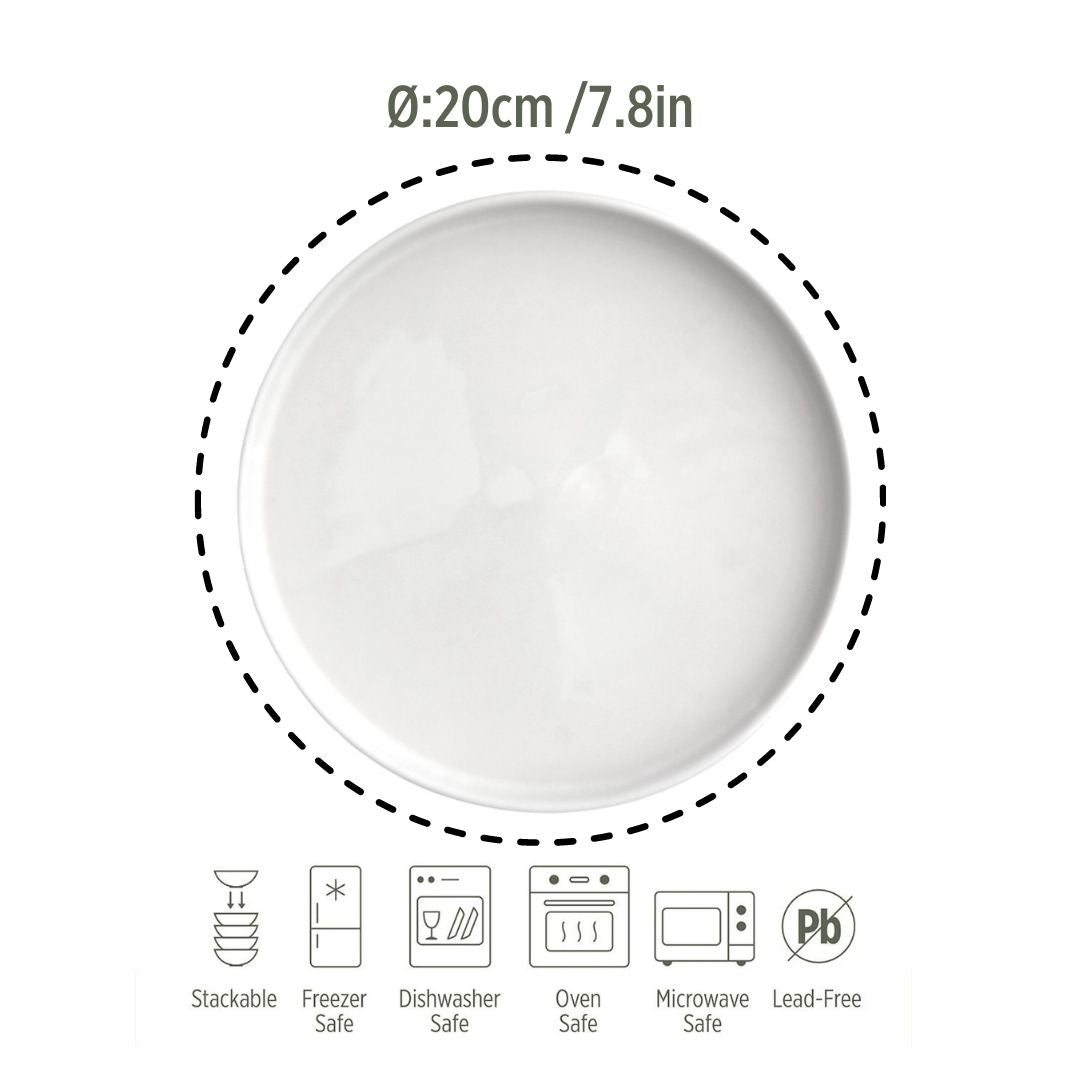 Porcelain Side Plate - by Bascuda